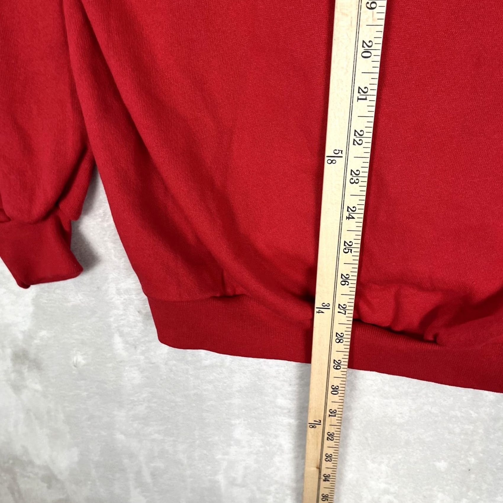 Vintage VINTAGE Ultra Fleece Sweatshirt Raglan Red Womens XL Crew Neck Pullover Cotton Polyester Fleece All Seasons Regular Fit Casual Size XL / US 12-14 / IT 48-50 - 5 Thumbnail
