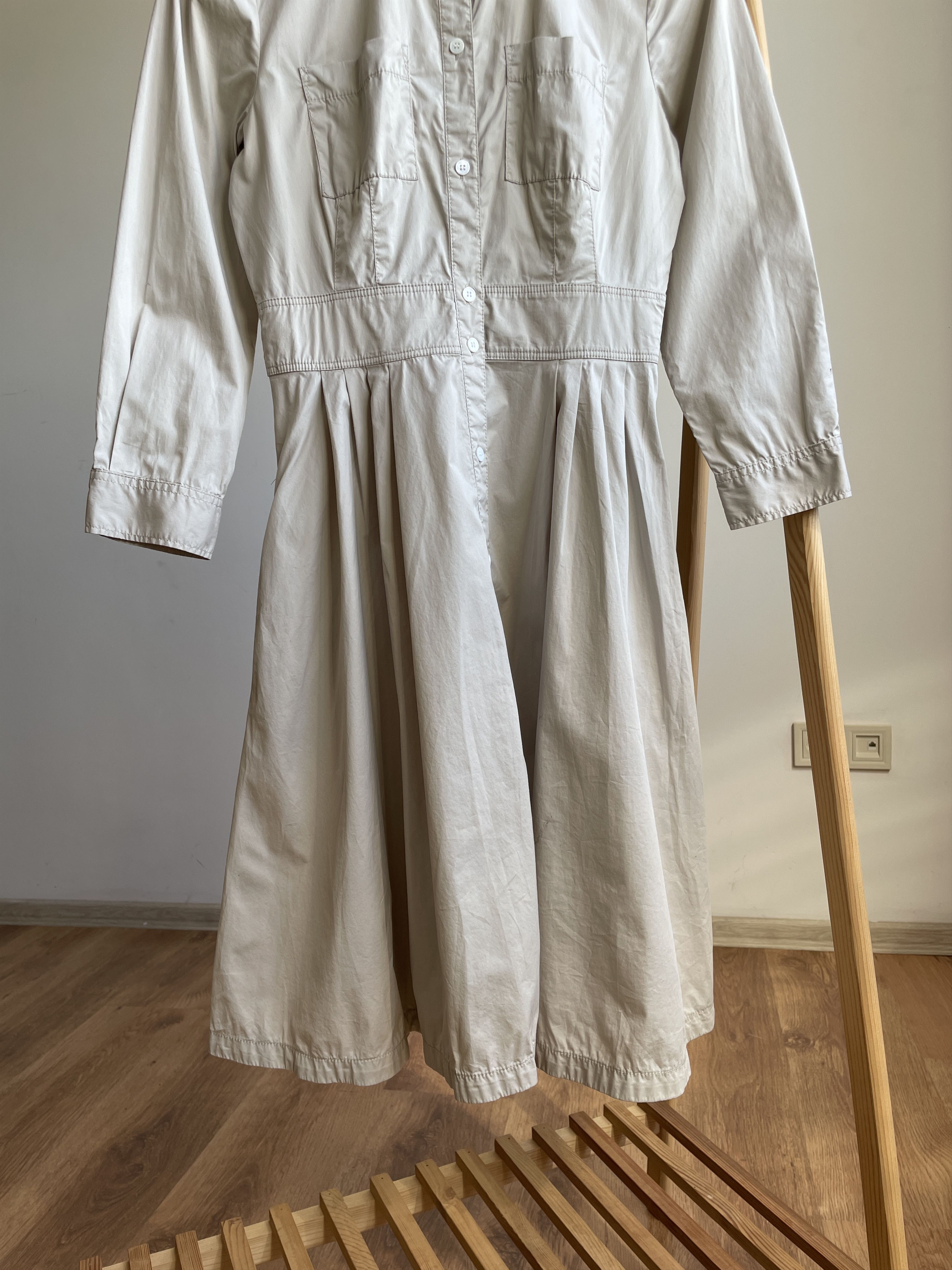 Club Monaco Club Monaco 3/4 Sleeves Cotton Midi Shirt Dress Size 4 Size S / US 4 / IT 40 - 6 Thumbnail