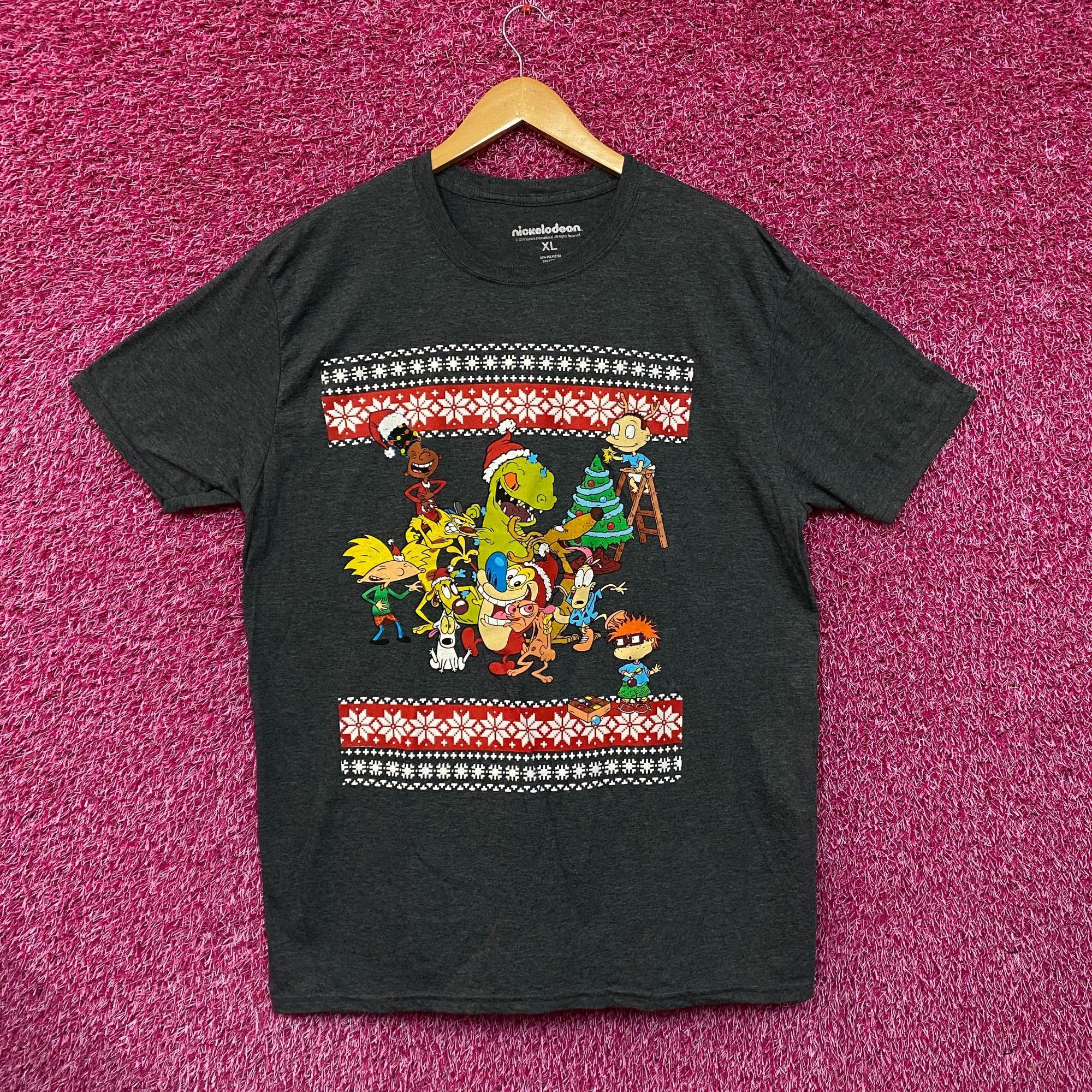 Nickelodeon Nickelodeon Christmas Best Of Grey Tshirt size Extra Large Size US XL / EU 56 / 4 - 1 Thumbnail