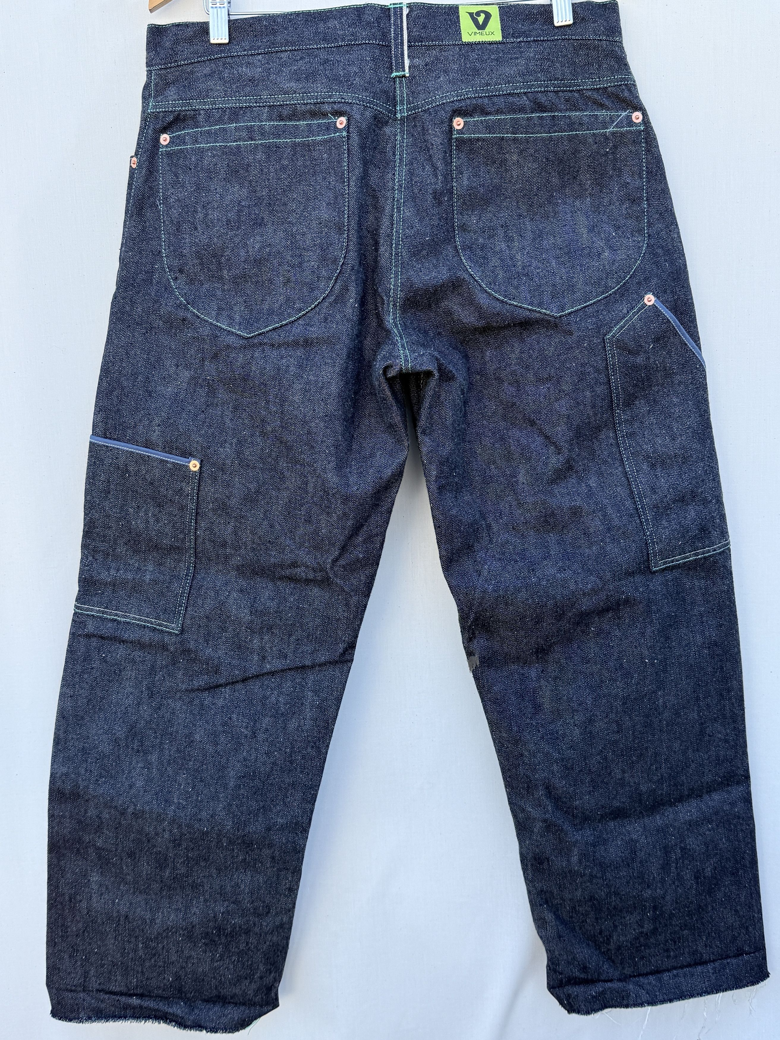Other Vimeux Teal Japanese Selvedge Double Front Jeans Size 34 Size US 34 / EU 50 - 2 Thumbnail