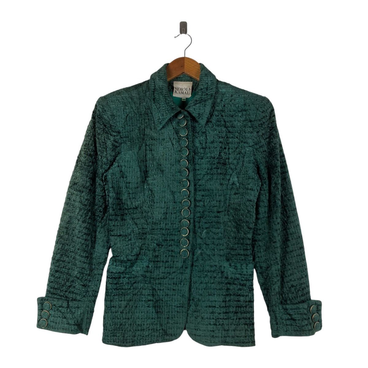 Other NORMA KAMALI Full Button Velvet Jacket Size S / US 4 / IT 40 - 1 Thumbnail