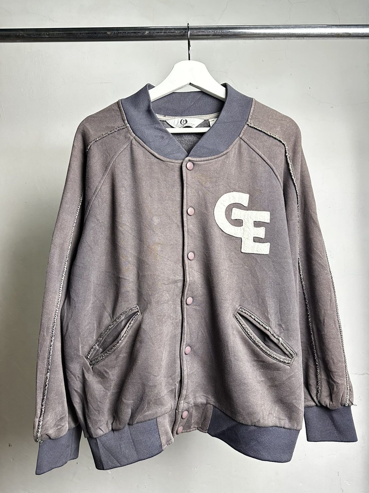 ジャケット・アウター GOOD ENOUGH VARSITY JKT Vintage Good Enough Varsity Bomber Jacket Size L