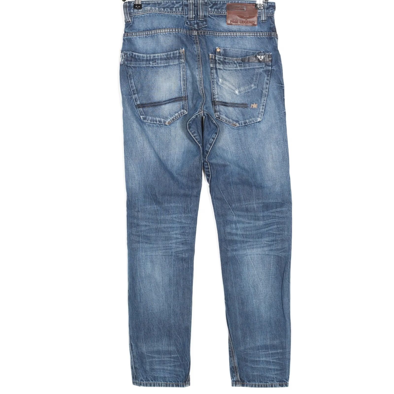 Vintage PME Legend Commander Jeans Men Slim Tapered 30W32 L32 Denim Blue 5-Pocket Design Regular | Men’s Jeans Size US 30 / EU 46 - 2 Thumbnail