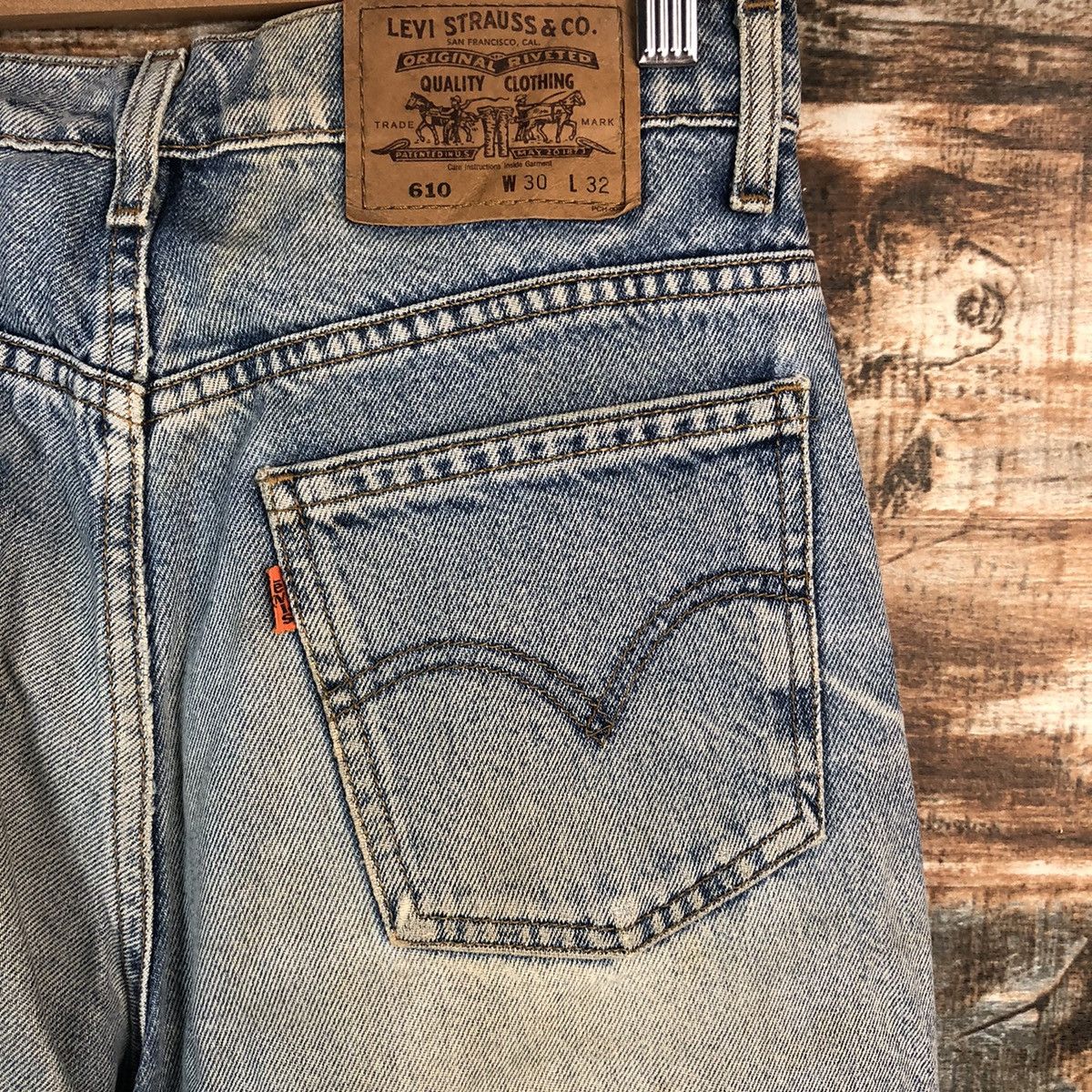 Levi's DL Levis 610 orange tag Distressed Denim Pants #C631 Size US 30 / EU 46 - 18 Thumbnail