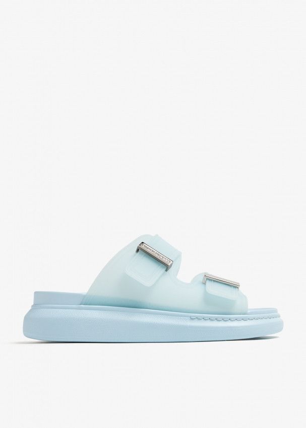 Alexander McQueen o1y0225 Slides in Sky Blue Size US 7 / IT 37 - 1 Thumbnail