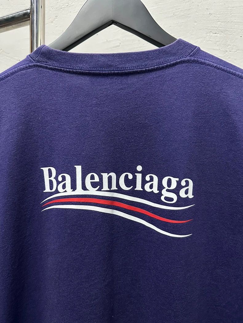 Balenciaga Balenciaga Blue cola short sleeves Size US S / EU 44-46 / 1 - 7 Thumbnail