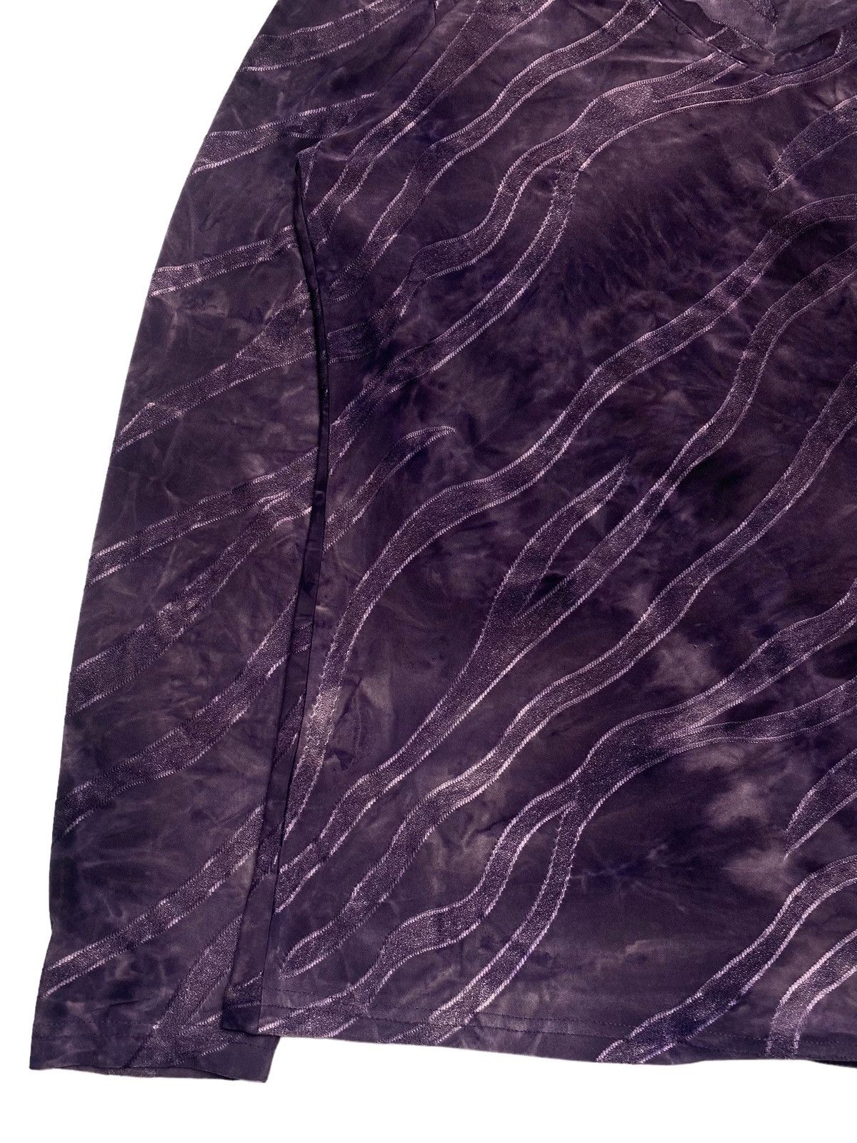 Japanese Brand 2000s Tornado Mart - Glitter Jacquard Mesh Top Size US M / EU 48-50 / 2 - 2 Thumbnail