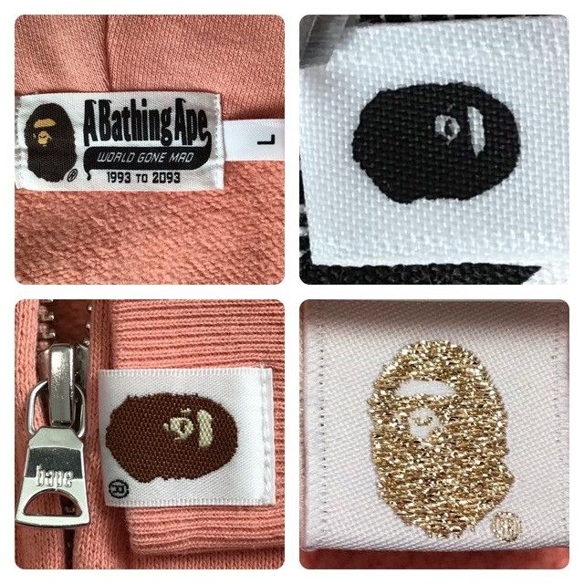 Bape Salmon Color Shark Full Zip Hoodie BAPE a bathing ape PONR Size US L / EU 52-54 / 3 - 7 Thumbnail