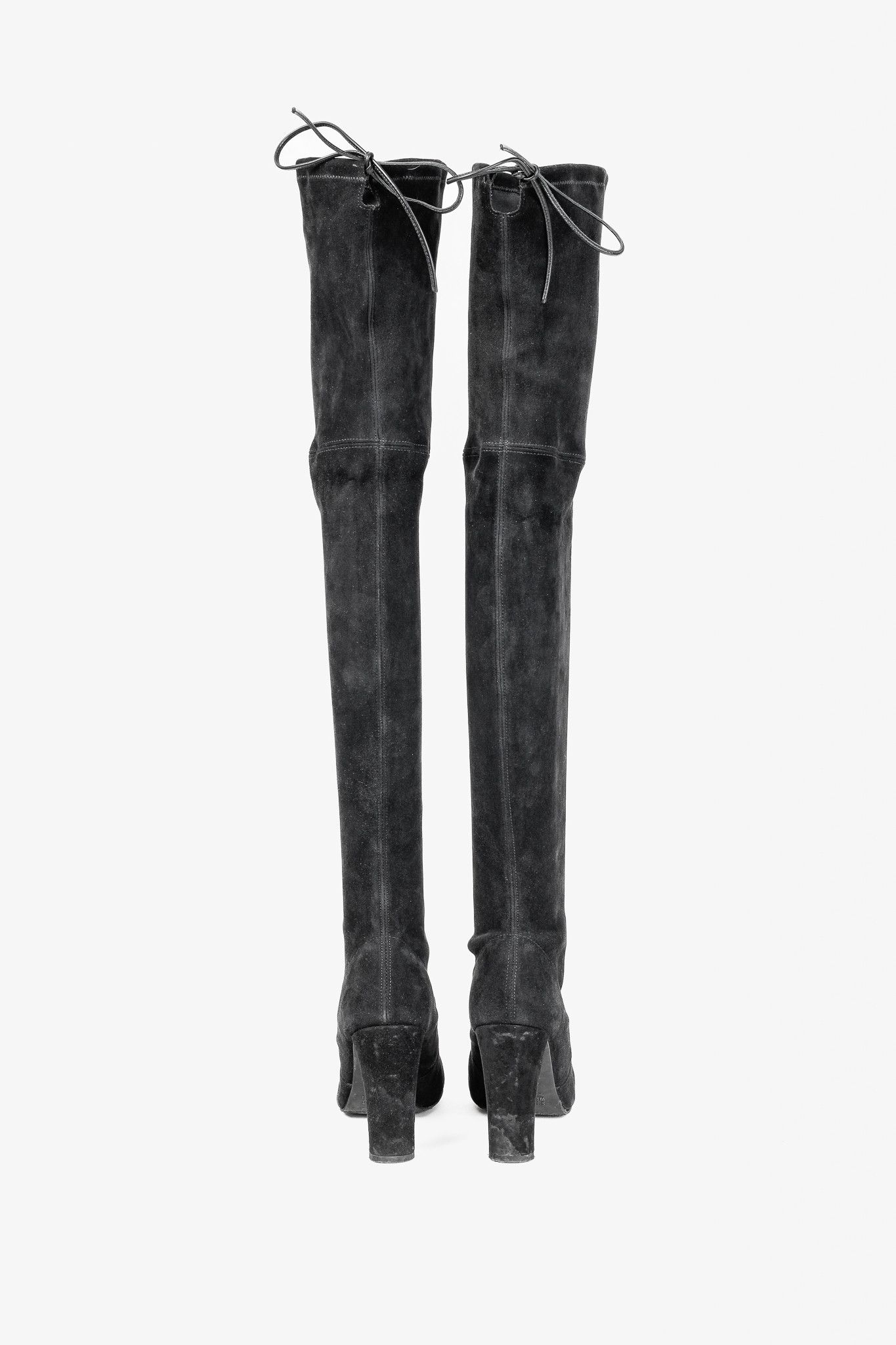 Stuart Weitzman Stuart Weitzman Highland SuedeThe-Knee Tie-Back Boots Size US 6 / IT 36 - 10 Thumbnail
