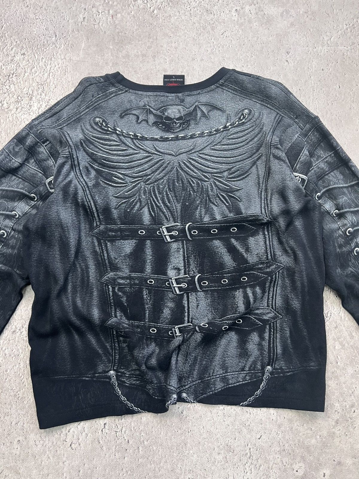 Vintage Y2K addiction type Goth Opium t-shirt Longsleeve