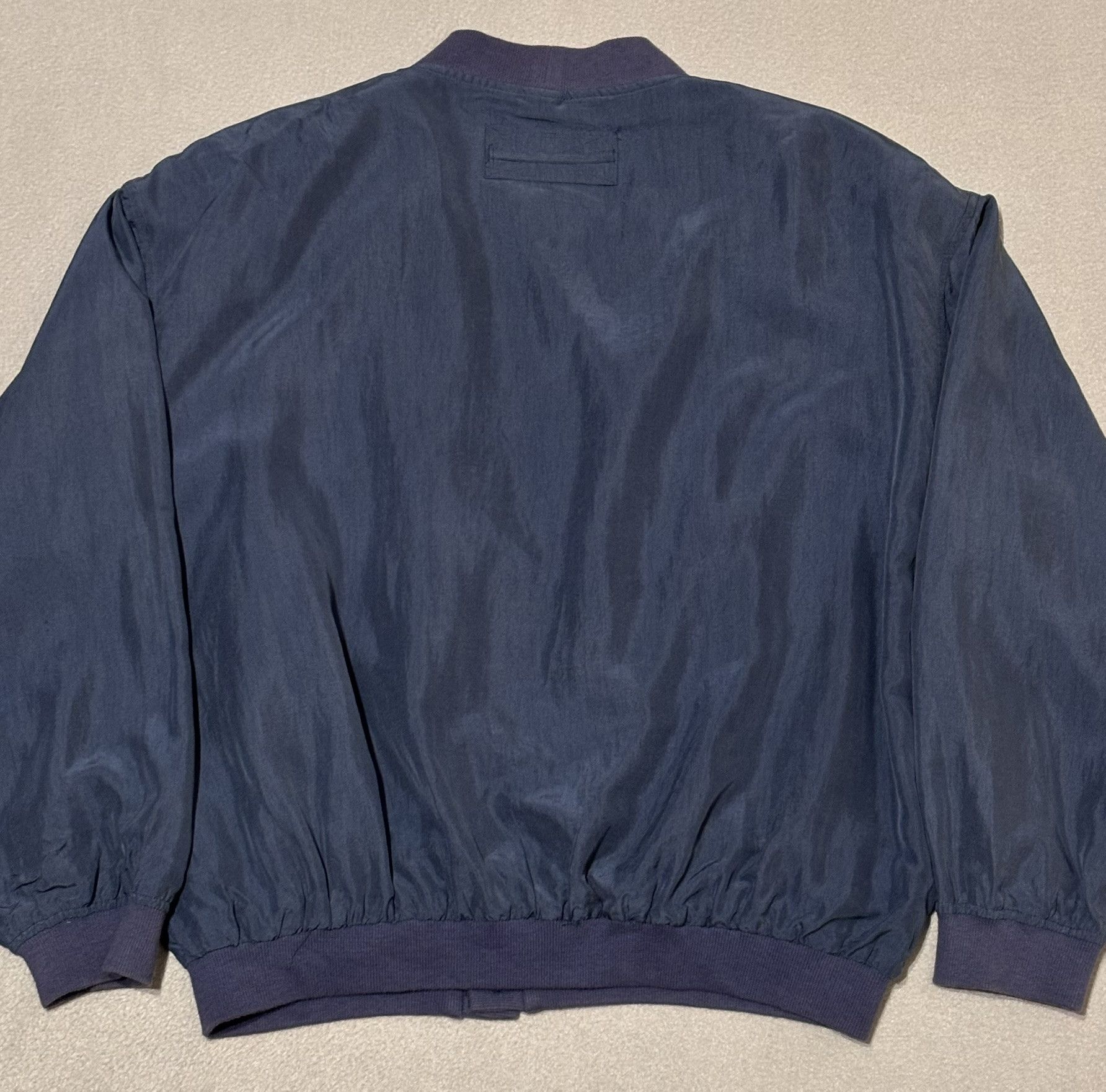 Paul & Shark Paul Shark Bomber Jacket 100% Silk Navy Large Size US L / EU 52-54 / 3 - 12 Thumbnail
