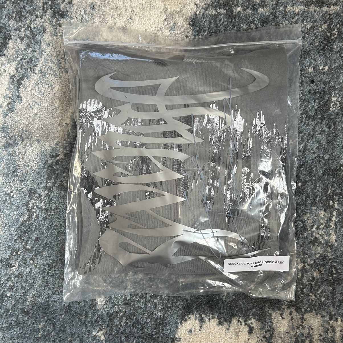 Revenge KOSUKE KAWAMURA DiSTRESSED GLiTCH LOGO HOODiE SWEATSHiRT Size US XL / EU 56 / 4 - 18 Thumbnail