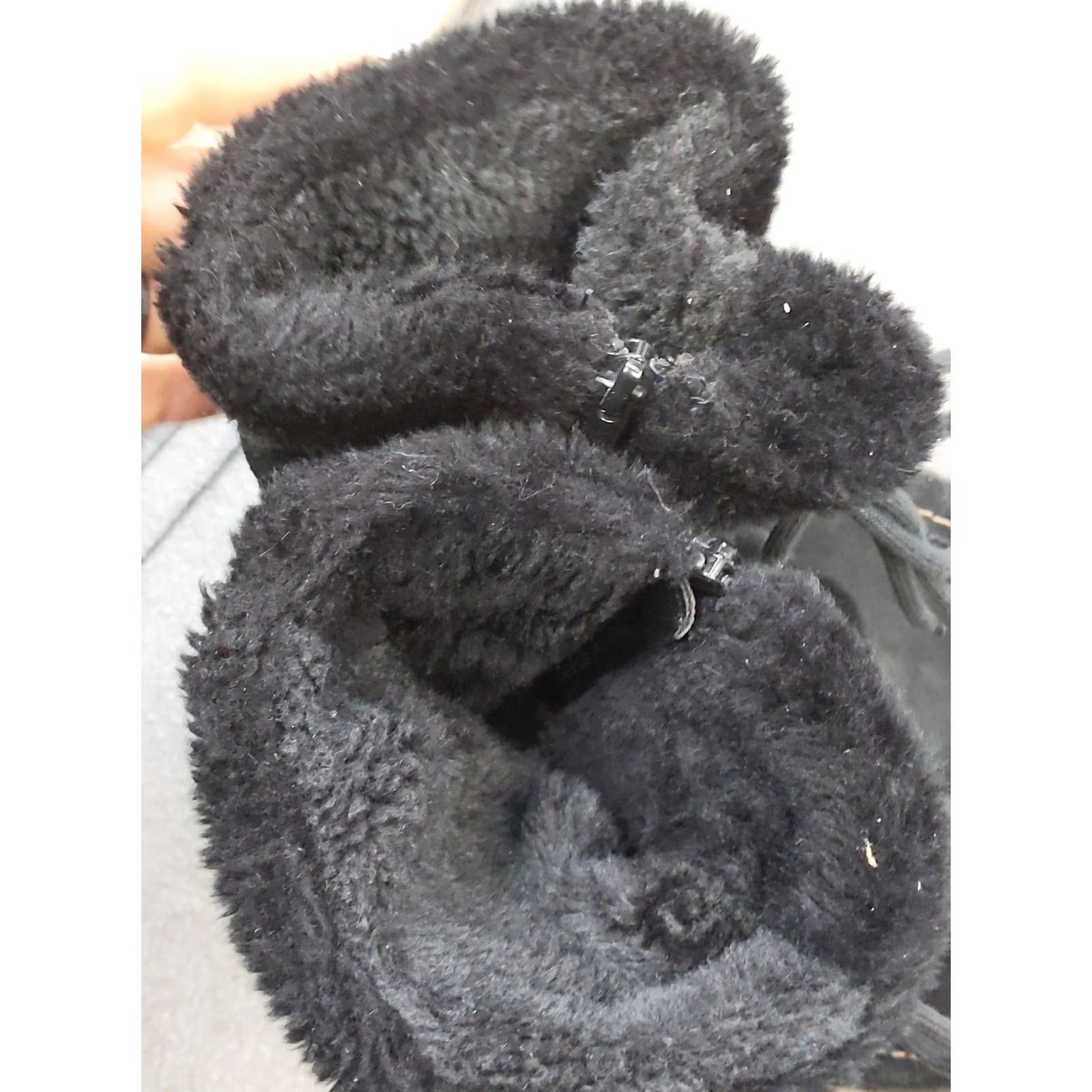 Vintage Baretraps Baylee Snow Boots Womens Size 7.5 38 Black Suede Mid Calf Faux Fur Zip Size US 8 / IT 38 - 5 Thumbnail
