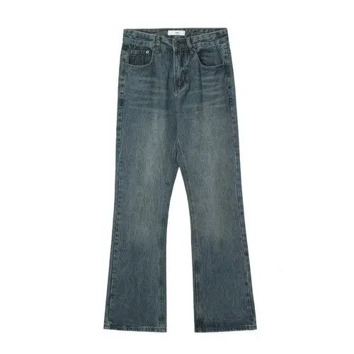 VIBE distressed flared jeans
