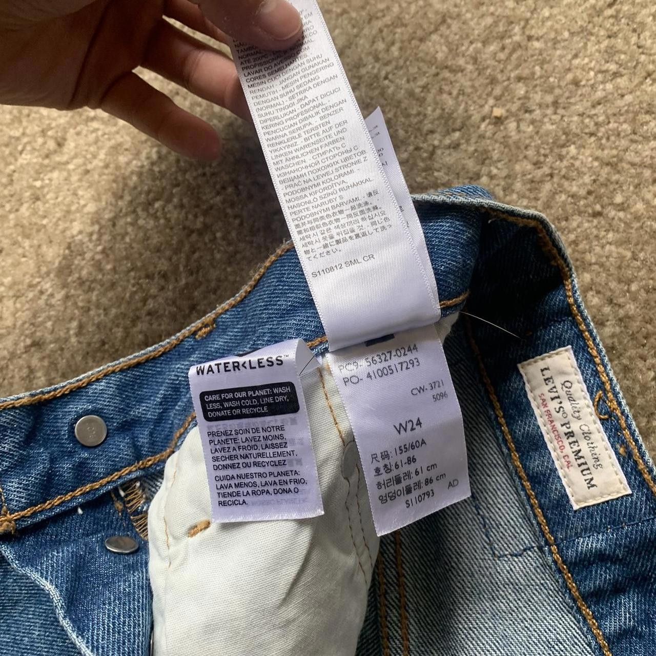 Levi's Levis 501 Blue Shorts Size 24" / US 00 / IT 34 - 4 Thumbnail