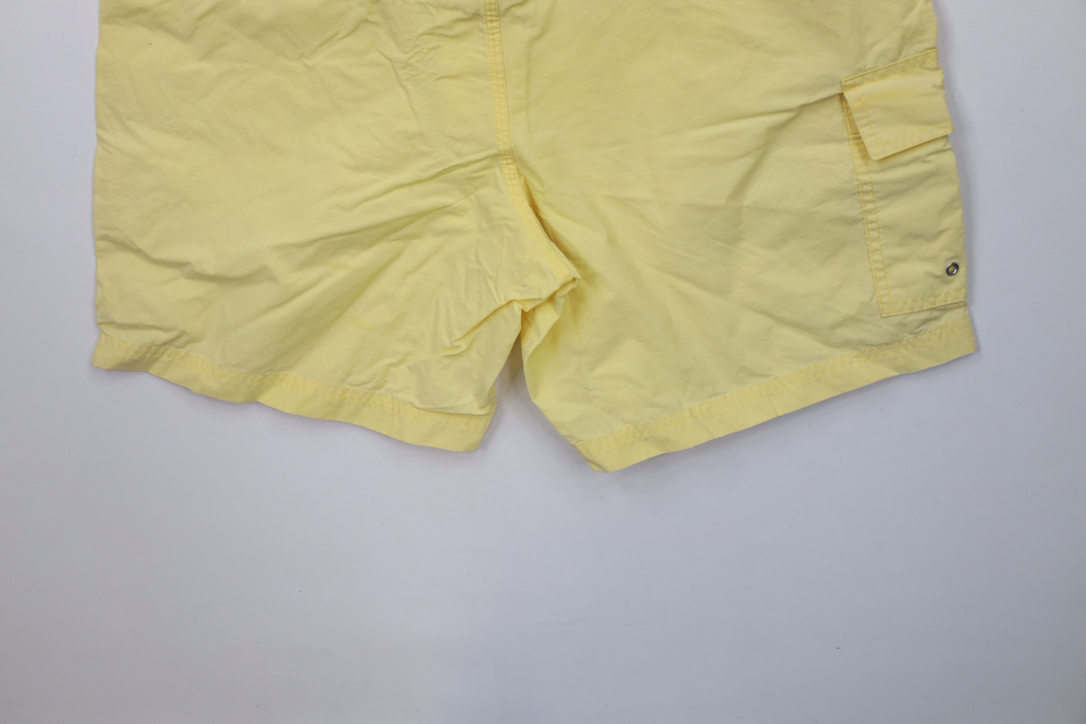 Brooks Brothers × Vintage Vintage Brooks Brothers Knee Board Shorts Swim Trunks Yellow Size US 33 - 9 Thumbnail