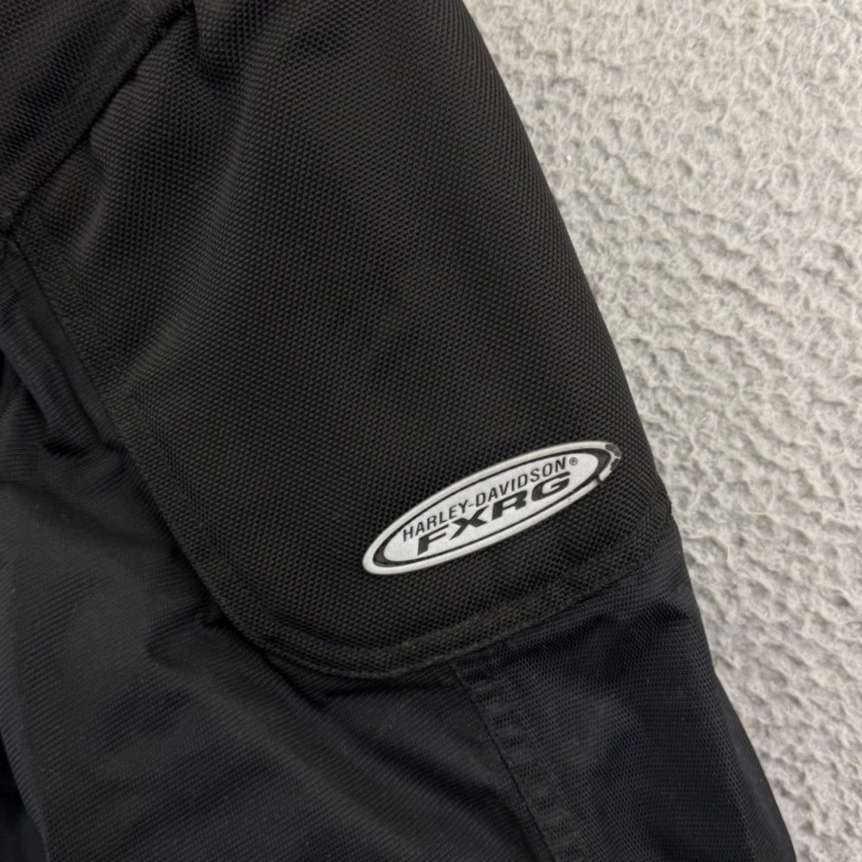 Harley Davidson VINTAGE Harley-Davidson FXRG Motorcycle Jacket Mens 2XL Black Biker Outdoor Zip Jacket Size US XXL / EU 58 / 5 - 6 Thumbnail