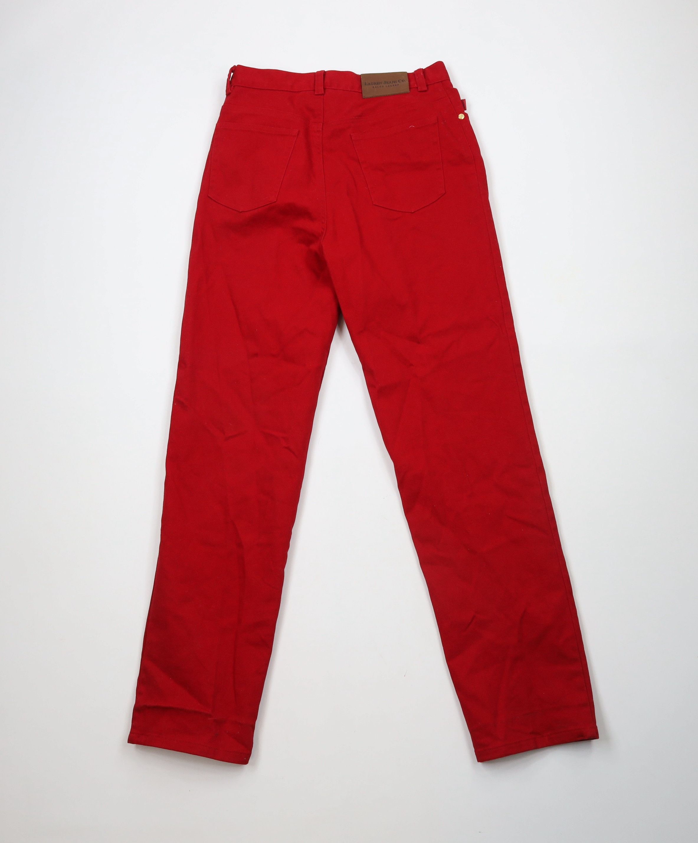 Ralph Lauren × Vintage Vintage 90s Ralph Lauren Straight Leg Denim Jeans Red Size 28" / US 6 / IT 42 - 10 Thumbnail