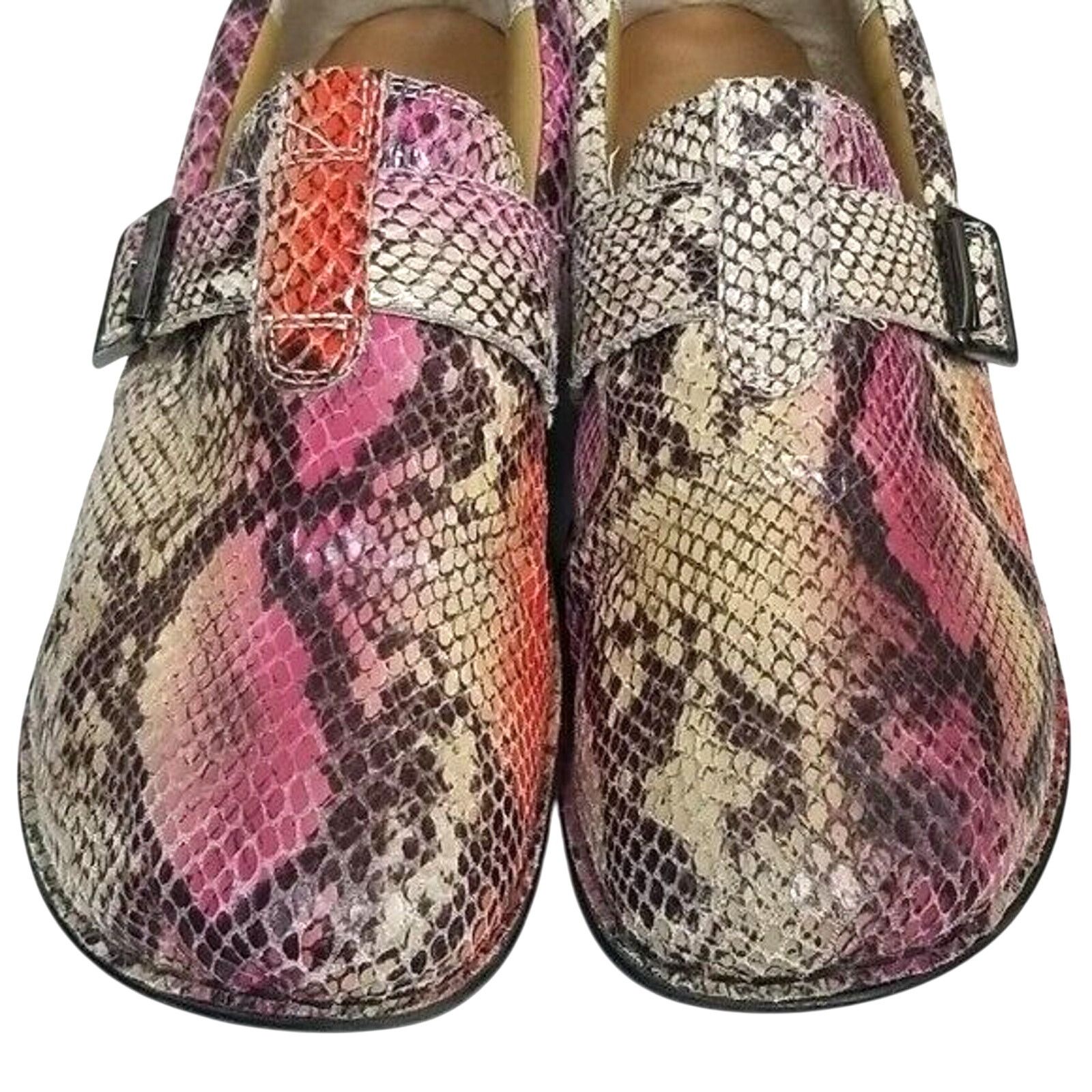 Norse Projects Nurse Mates Womens Clogs 9.5W Pillowtop Gelsey Snakeskin Size US 9.5 / IT 39.5 - 2 Thumbnail