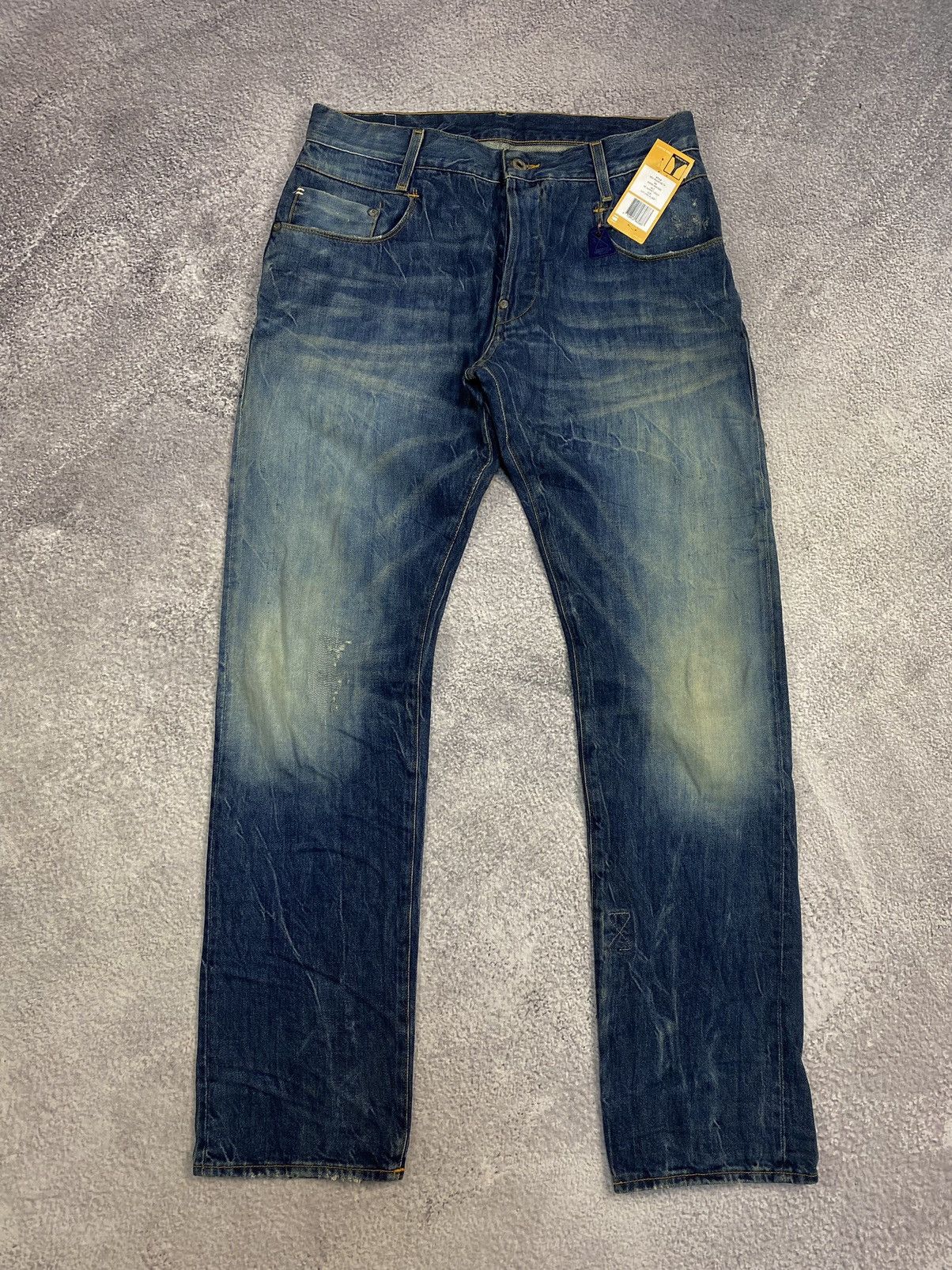 G-Star G-Star Raw Selvedge New Radar RE TP Tapered Fit Denim Jeans Size US 32 / EU 48 - 1 Thumbnail