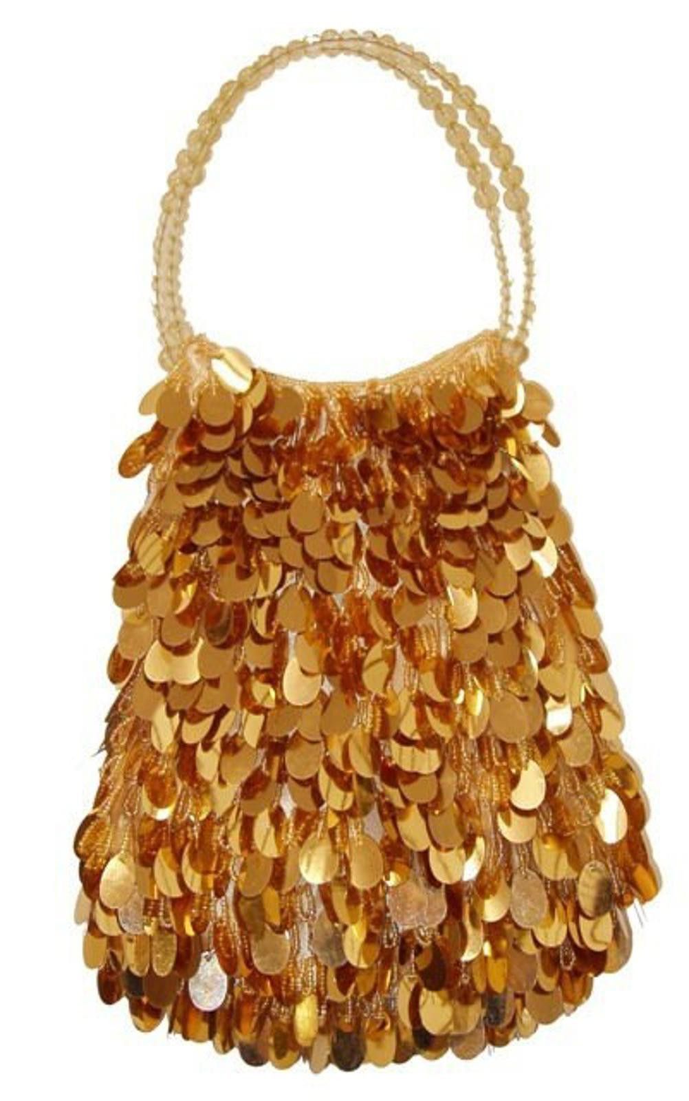 Designer Sequin GOLD Purse Size ONE SIZE - 1 Preview