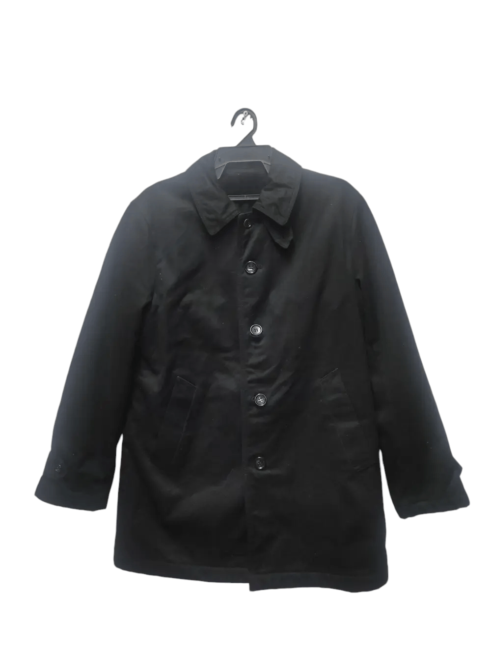 Comme des Garcons black trench coat