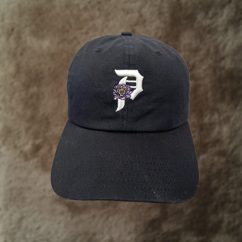 Primitive Primitive Hat Cap Strap Back Mens One Size Black Flower Logo Skateboarding Size ONE SIZE - 1 Thumbnail