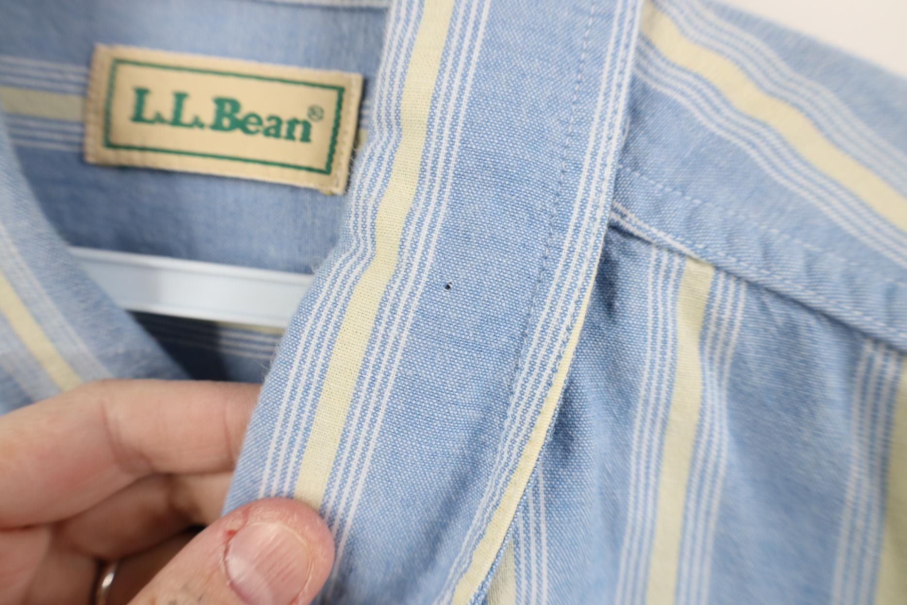 L.L. Bean Vintage 90s LL Bean Block Short Sleeve Button Down Shirt Size US L / EU 52-54 / 3 - 4 Thumbnail
