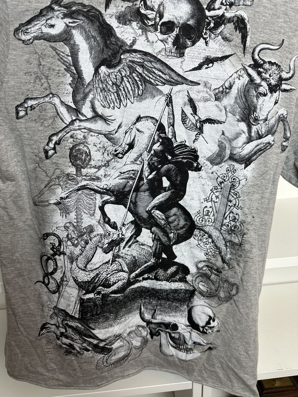Affliction Vintage y2k skull tee t-shirt Size US M / EU 48-50 / 2 - 3 Thumbnail