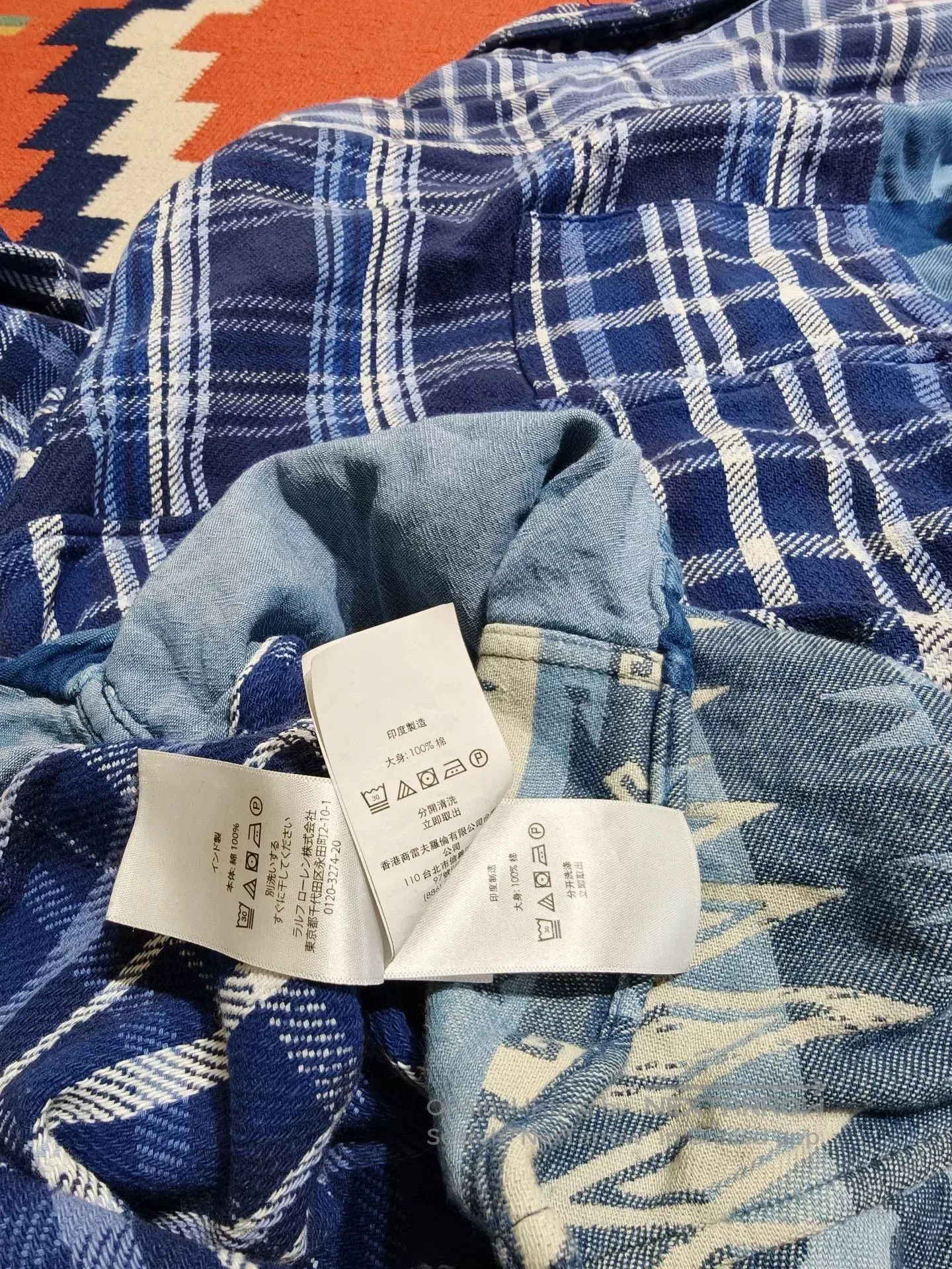 Polo Ralph Lauren Ralph Lauren RL Polo Indigo Patchwork Shirt. Size US M / EU 48-50 / 2 - 8 Thumbnail
