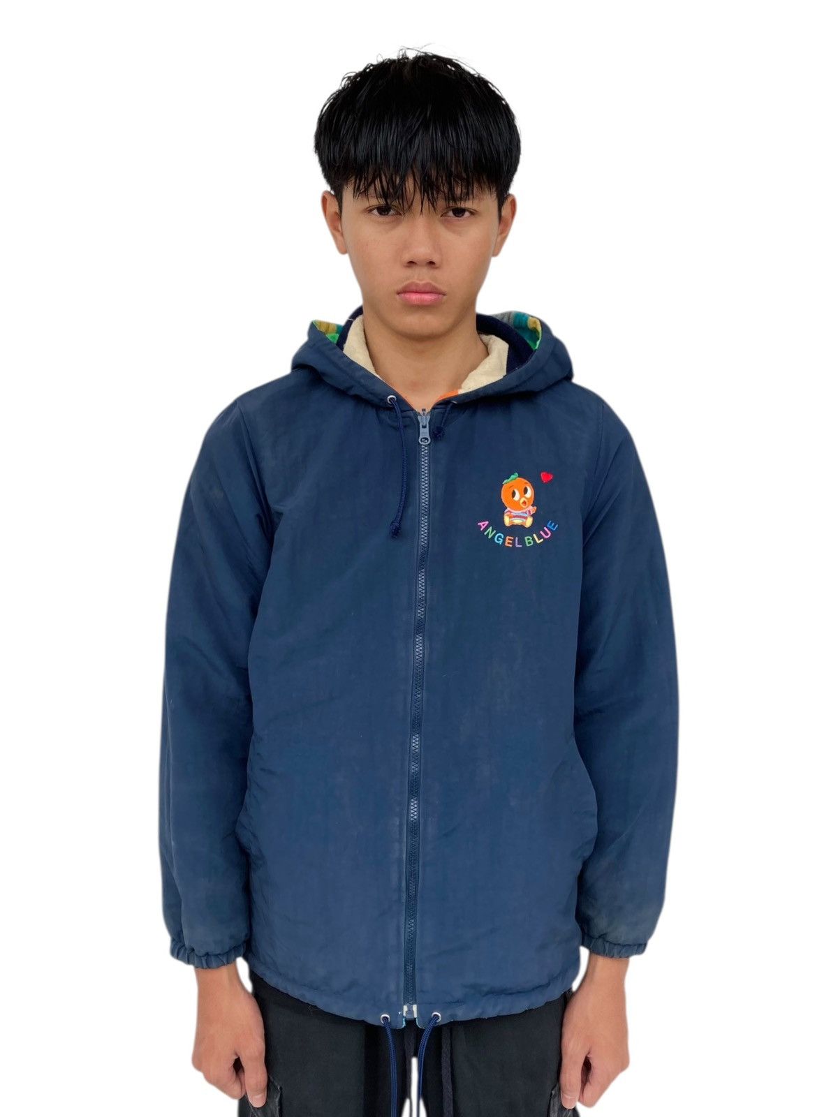 Angel Blue ☠️NEEDGONE☠️1990s Angel Blue Multicolor Reversible Jacket Size US L / EU 52-54 / 3 - 4 Thumbnail
