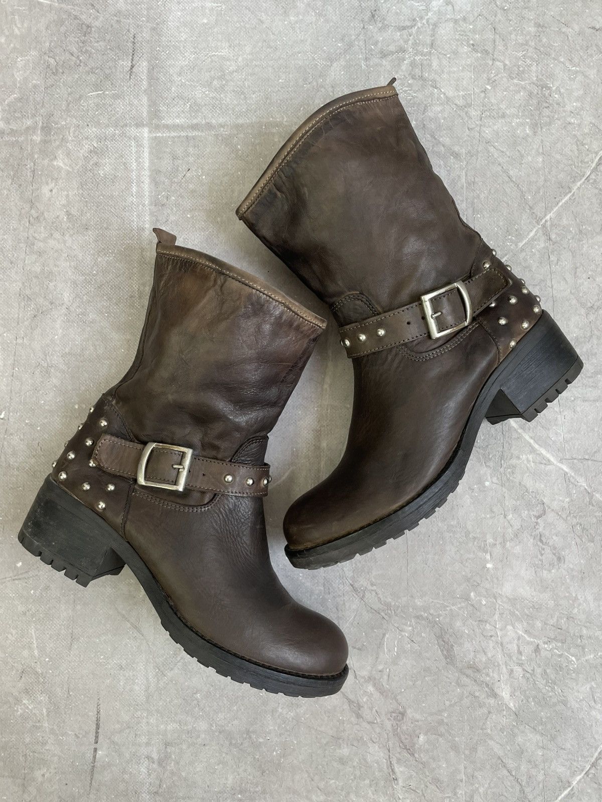 Hedi Slimane Hedi slimane style leather platform boots avant garde Size US 7.5 / EU 40-41 - 1 Thumbnail