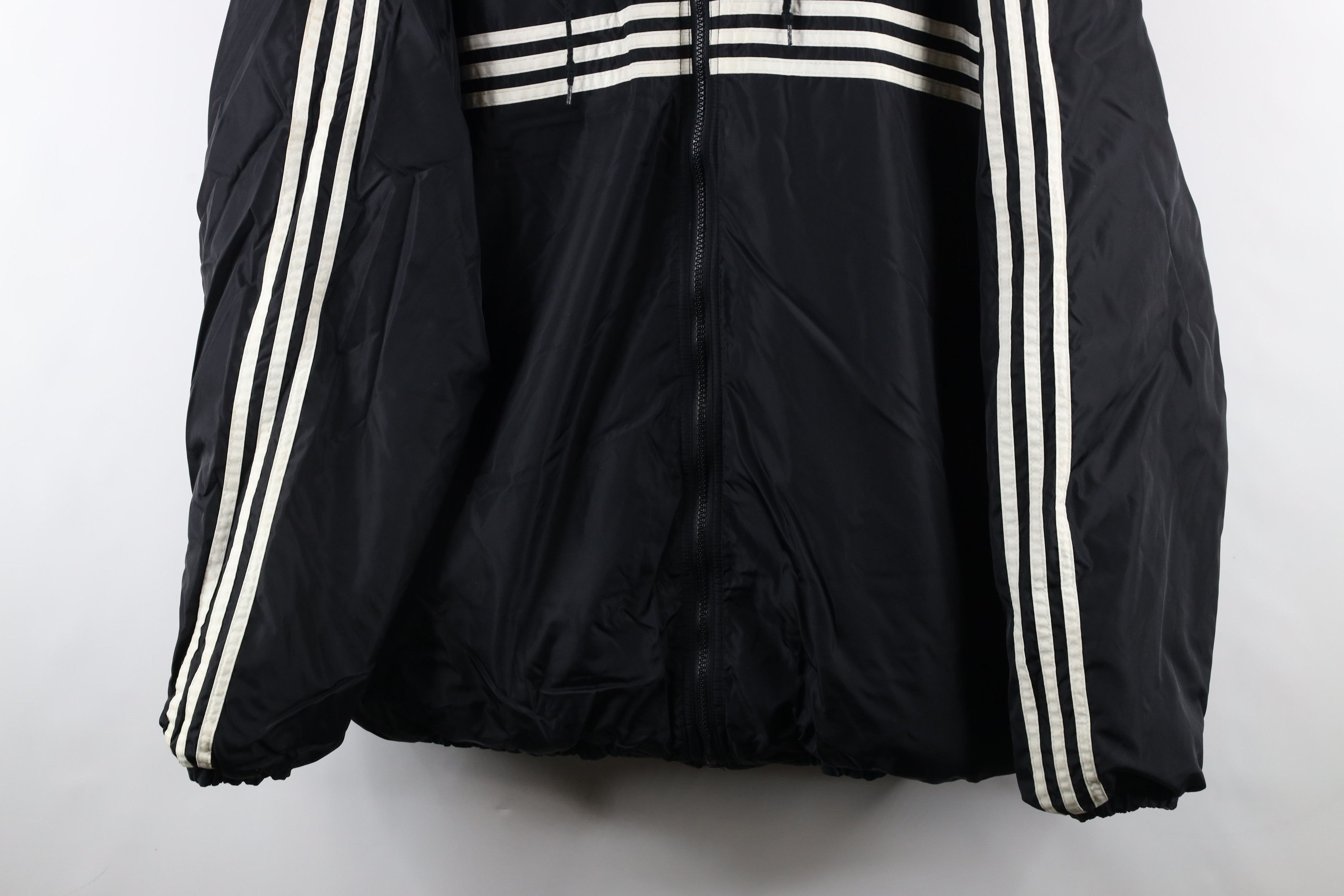 Adidas × Vintage Vintage 90s Adidas Reversible Full Zip Jacket Black Gray Size US XL / EU 56 / 4 - 3 Thumbnail