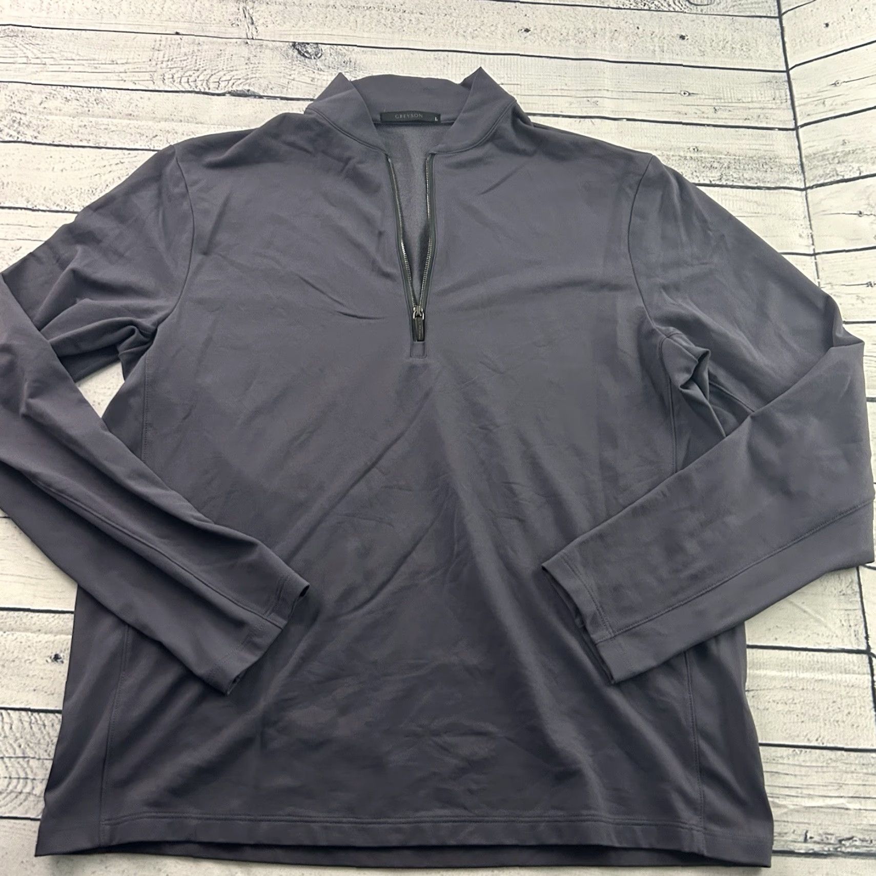 Vintage Greyson 1/4 Zip Pullover Jacket Men's Large Purple Baseball/Activewear Golf Jacket 1/4 zip L Purple Mens Size US L / EU 52-54 / 3 - 2 Thumbnail