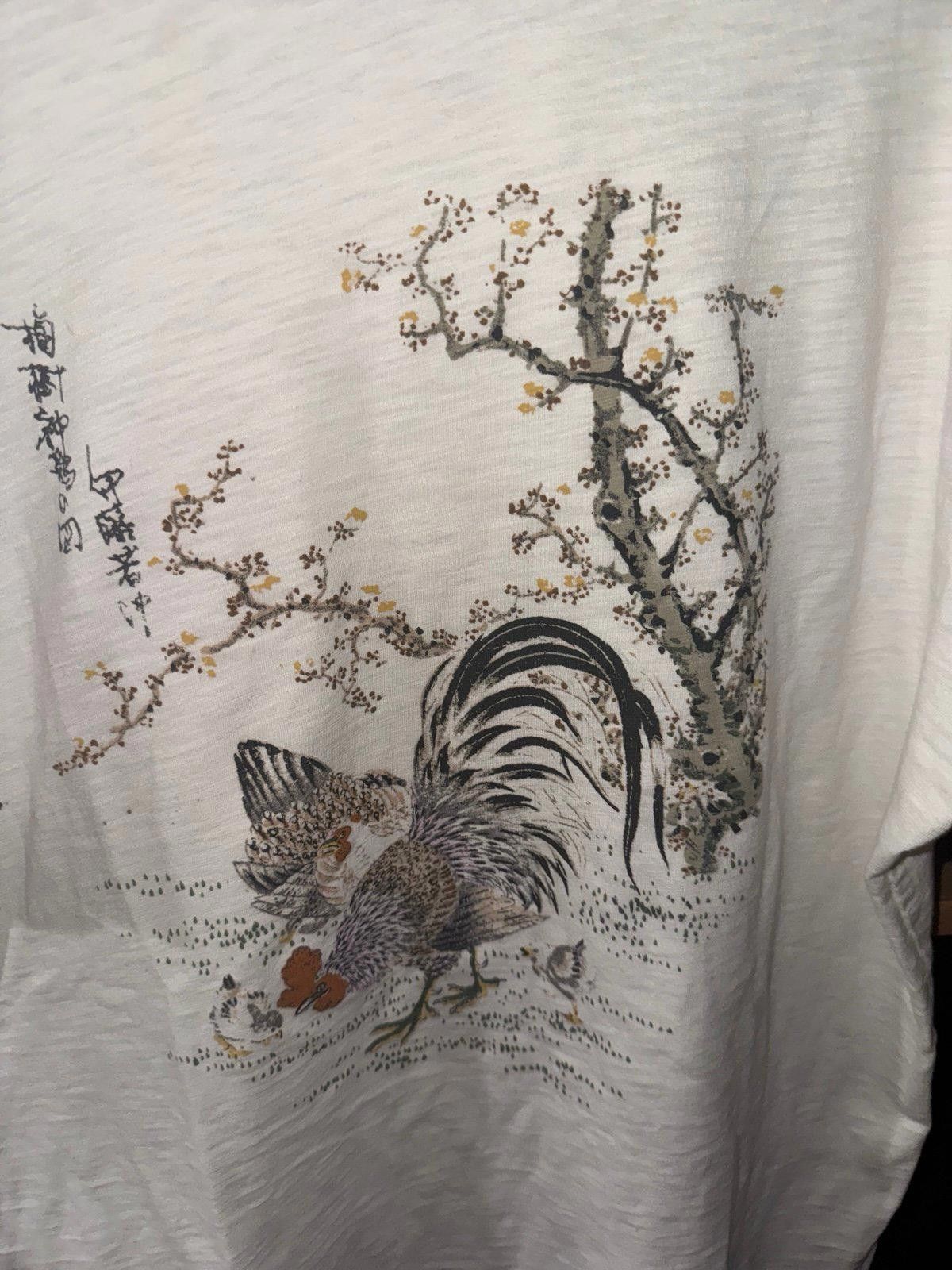 Uniqlo Uniqlo Mens Rooster Graphic Tee Rare Nature Sz XL Size US XL / EU 56 / 4 - 3 Thumbnail
