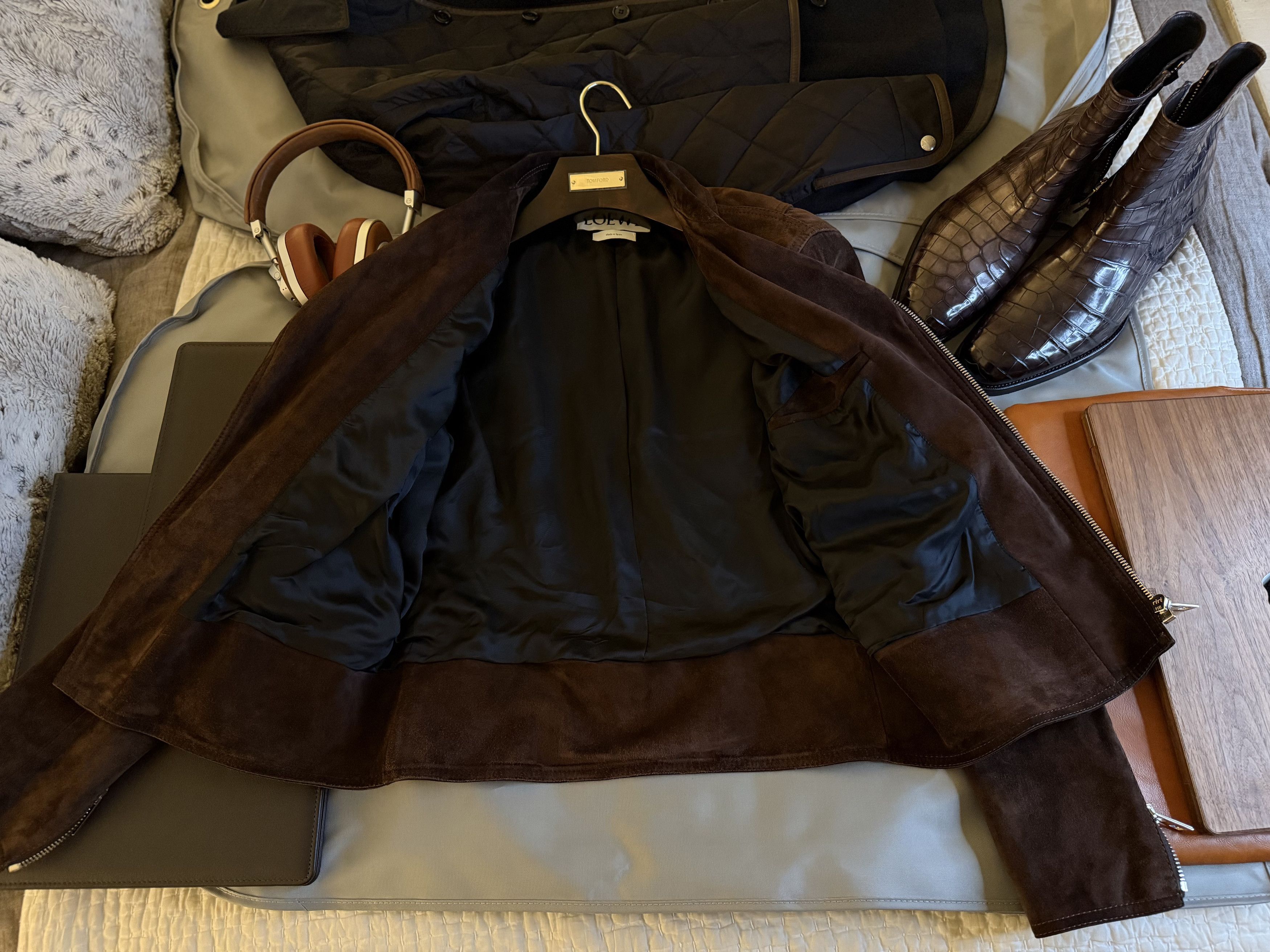 Loewe Collector Piece, Rare LOEWE JW Anderson Suede Biker Size US M / EU 48-50 / 2 - 17 Thumbnail