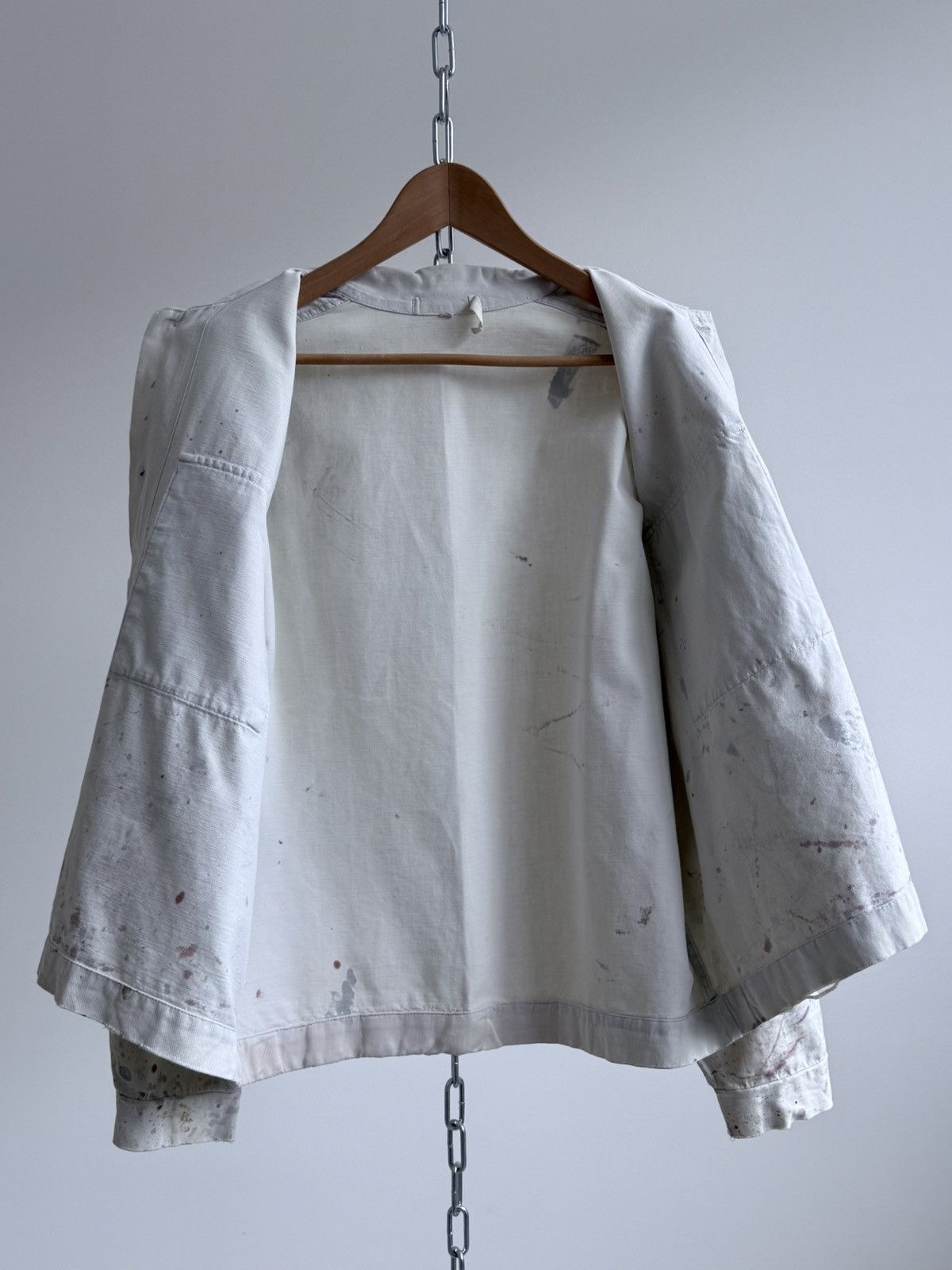 Vetra Vintage 1978 Dated German Thrashed Sanfor Chore Work Jacket Size US L / EU 52-54 / 3 - 13 Thumbnail