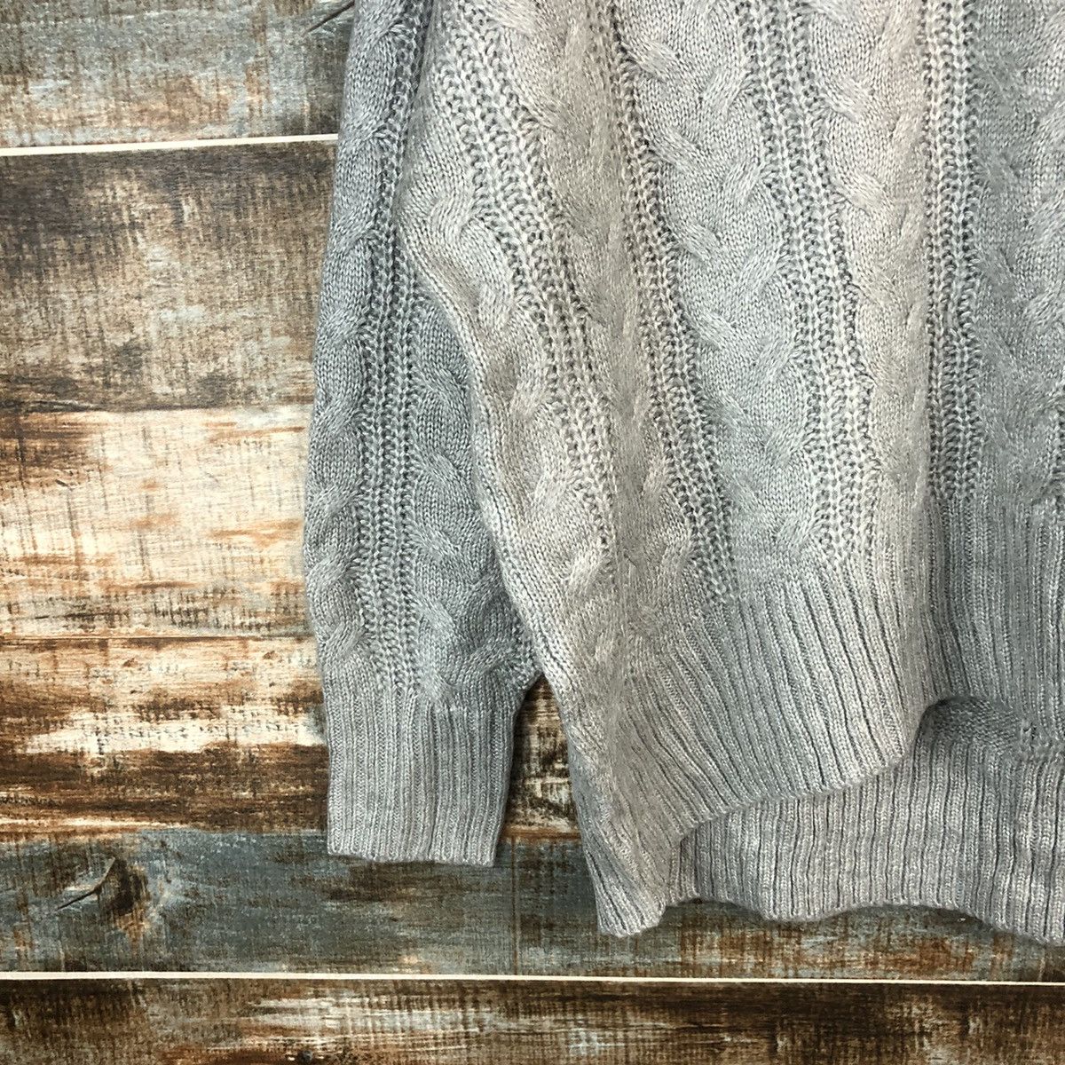 Homespun Knitwear × Japanese Brand America Holic Grey Knitwear #A1836 Size M / US 6-8 / IT 42-44 - 7 Thumbnail