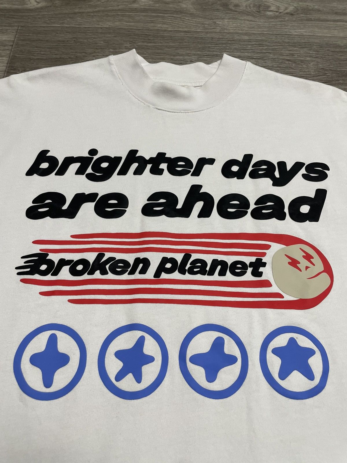 Broken Planet Broken Planet Brighter Days Are Ahead White T-Shirt Size US L / EU 52-54 / 3 - 5 Thumbnail