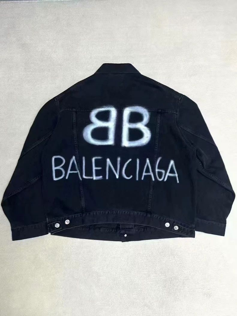 Balenciaga Balenciaga 22ss spray painted graffiti double B night light Size US XS / EU 42 / 0 - 1 Thumbnail