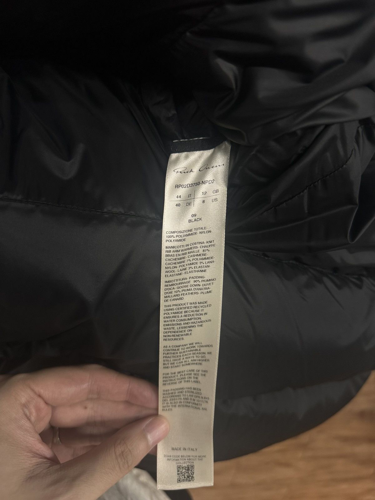 Rick Owens Rick Owens RP Batwing Duvet Size M / US 6-8 / IT 42-44 - 5 Thumbnail