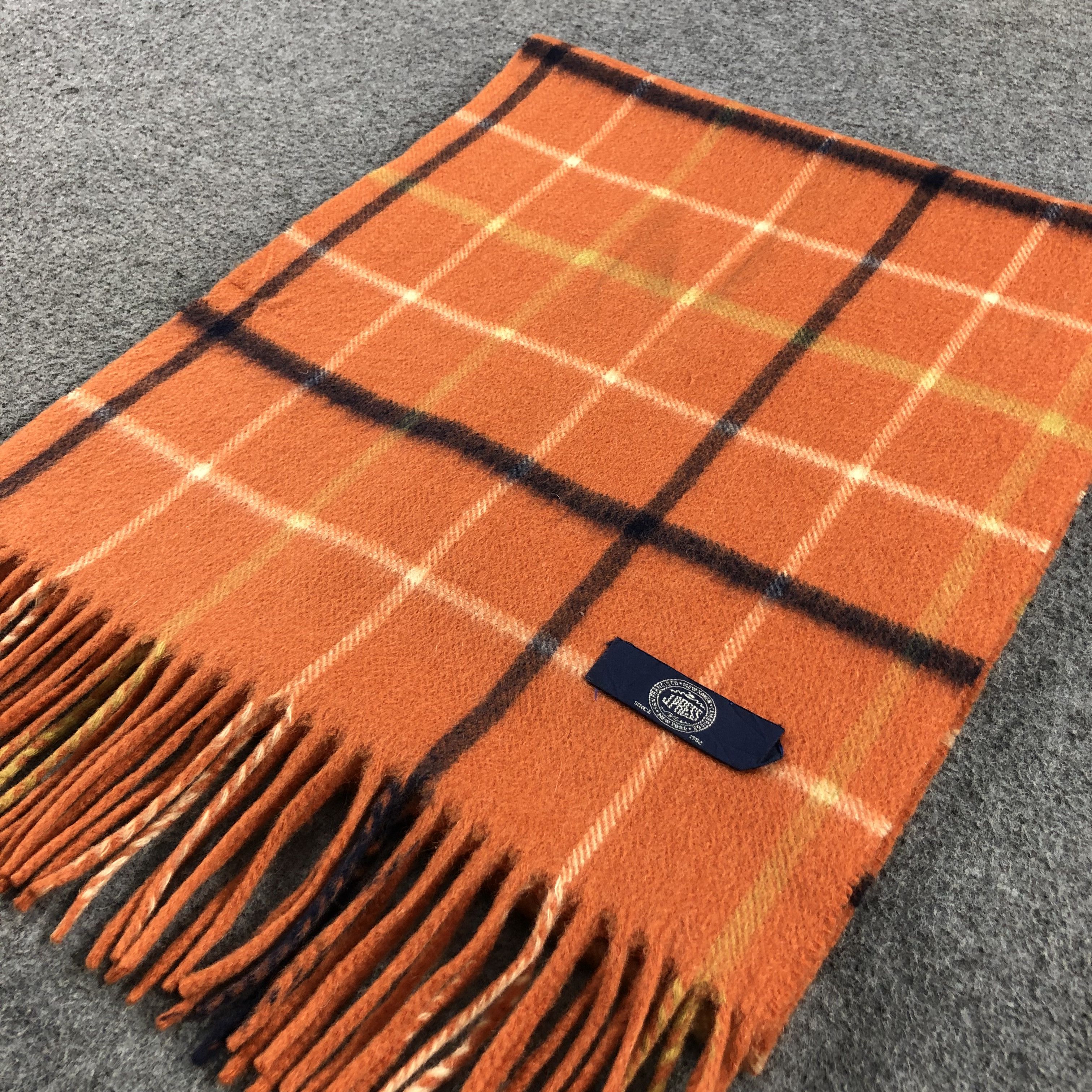 J. Press J. Press Tartan Wool Scarf Muffler V957 Size ONE SIZE - 3 Thumbnail