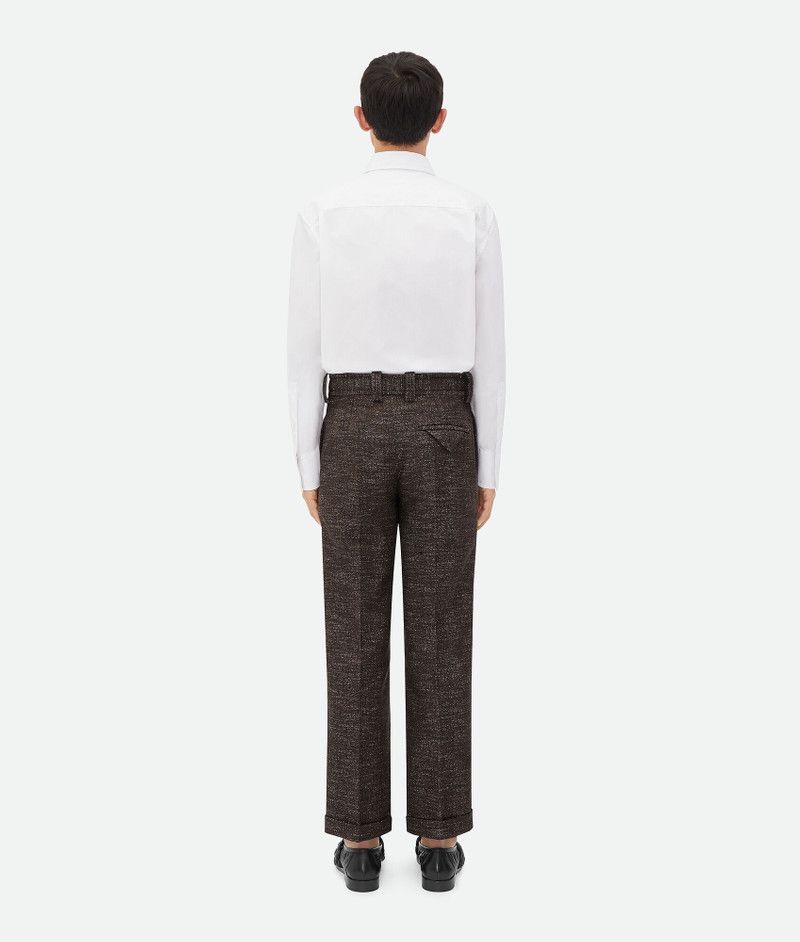 Bottega Veneta o1bcso1str0526 Textured Wool Speckled Trousers Pants Size US 36 / EU 52 - 3 Thumbnail