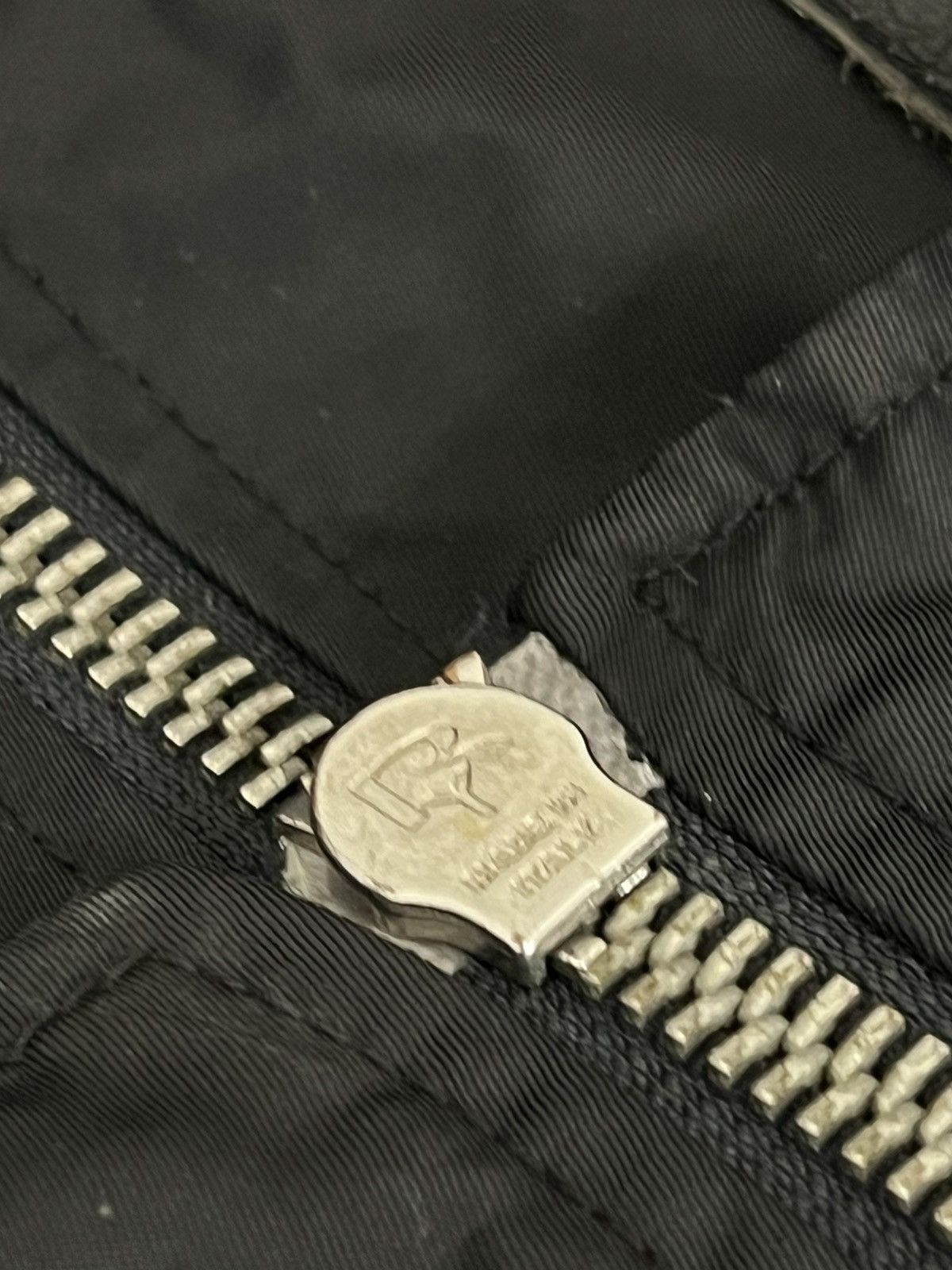 John Richmond × Vintage 90's John Richmond Denim Japan Style Nylon Leather Jacket Size US L / EU 52-54 / 3 - 9 Thumbnail