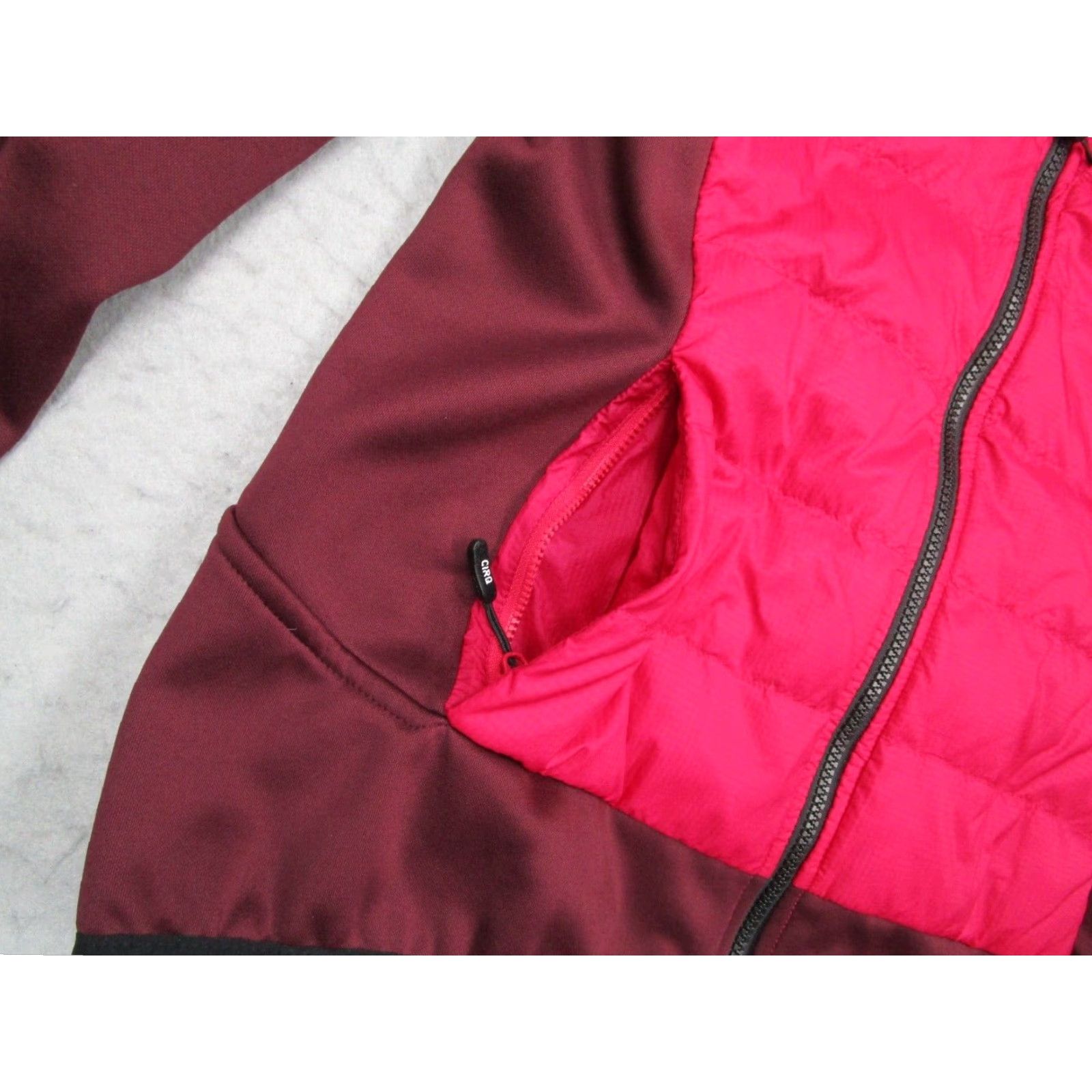 Vintage Cirq Womens Red Quilted Puffer Jacket Full Zip Down Gooses Down Insulated Lightweight Nylon Shell Size L / US 10 / IT 46 - 6 Thumbnail