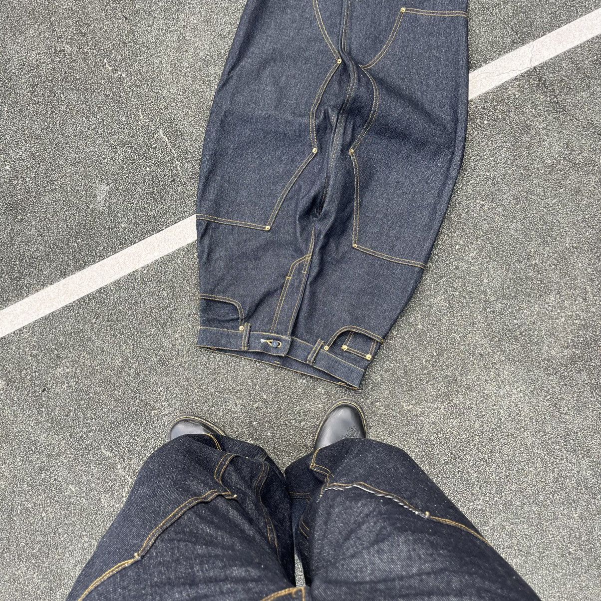 Other Raw denim double knee baggy Size US 33 - 2 Thumbnail