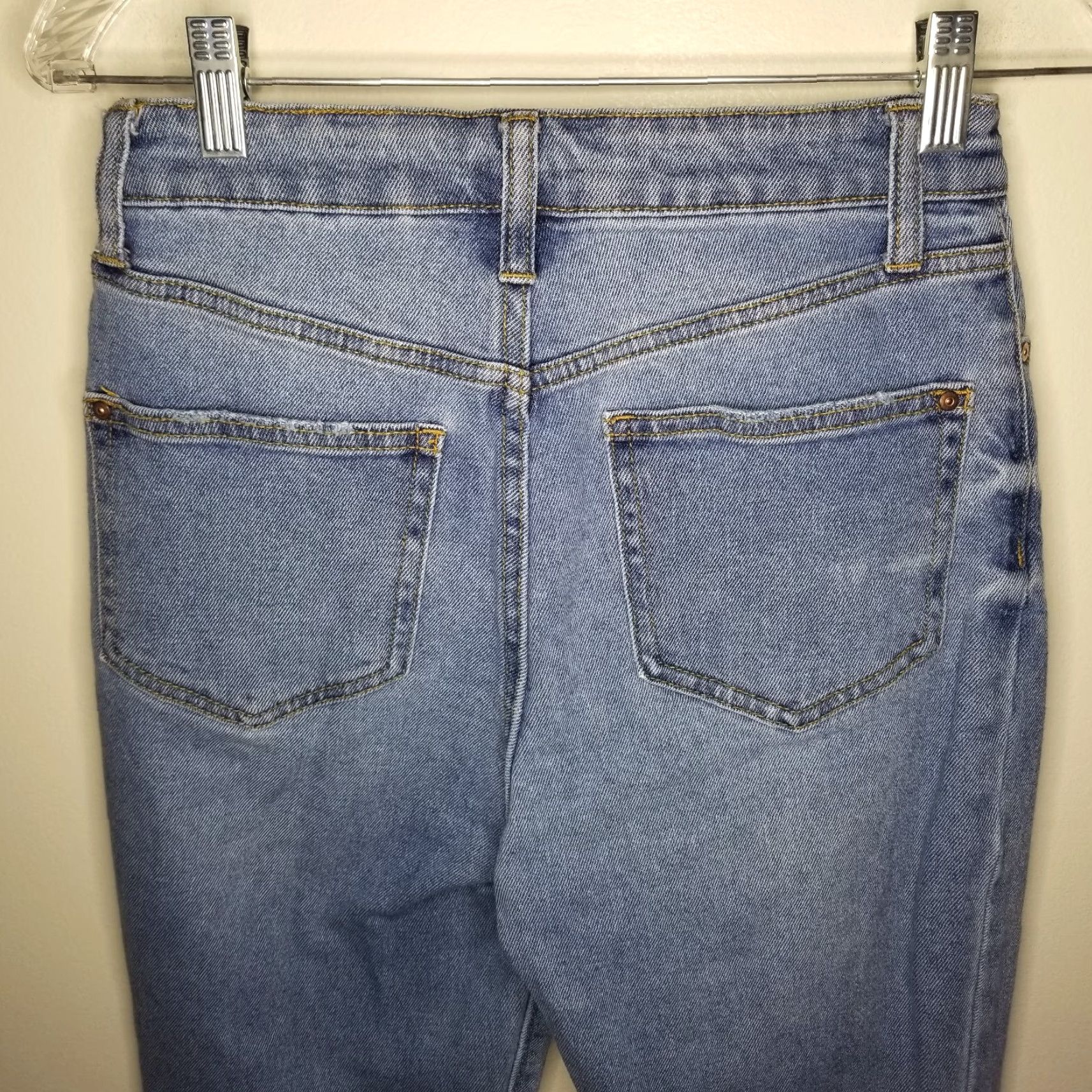 Vintage No Boundaries Jeans Women Skinny High Rise Ripped Blue Size 5 26" Waist 27" Inseam Size 27" / US 4 / IT 40 - 5 Thumbnail