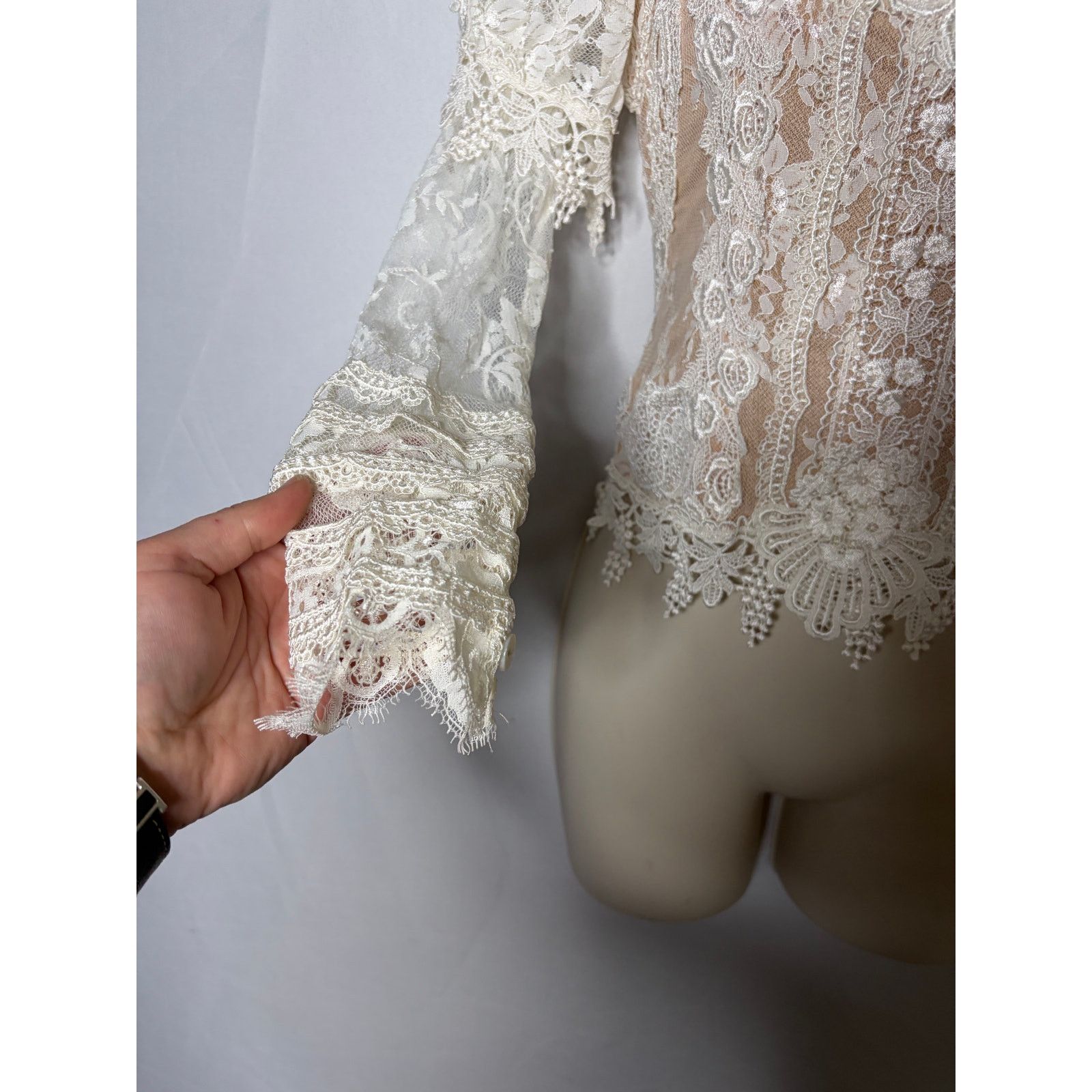 Other Cappalli Alia French Chantilly lace collage Victorian blouse Size XS / US 0-2 / IT 36-38 - 6 Thumbnail