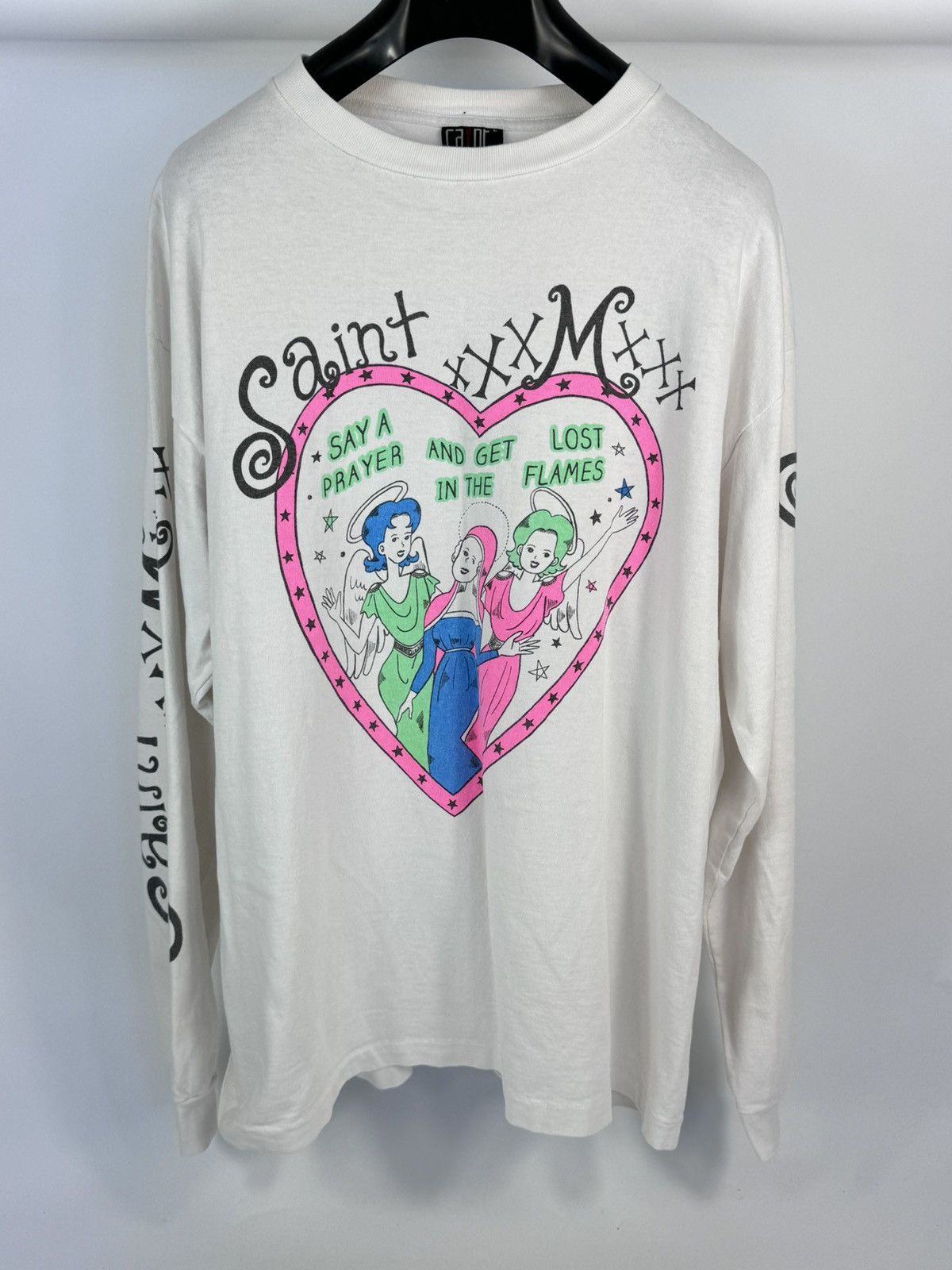 Saint Michael GRAPHIC PRINT LONG SLEEVE T-SHIRT Size US L / EU 52-54 / 3 - 1 Thumbnail