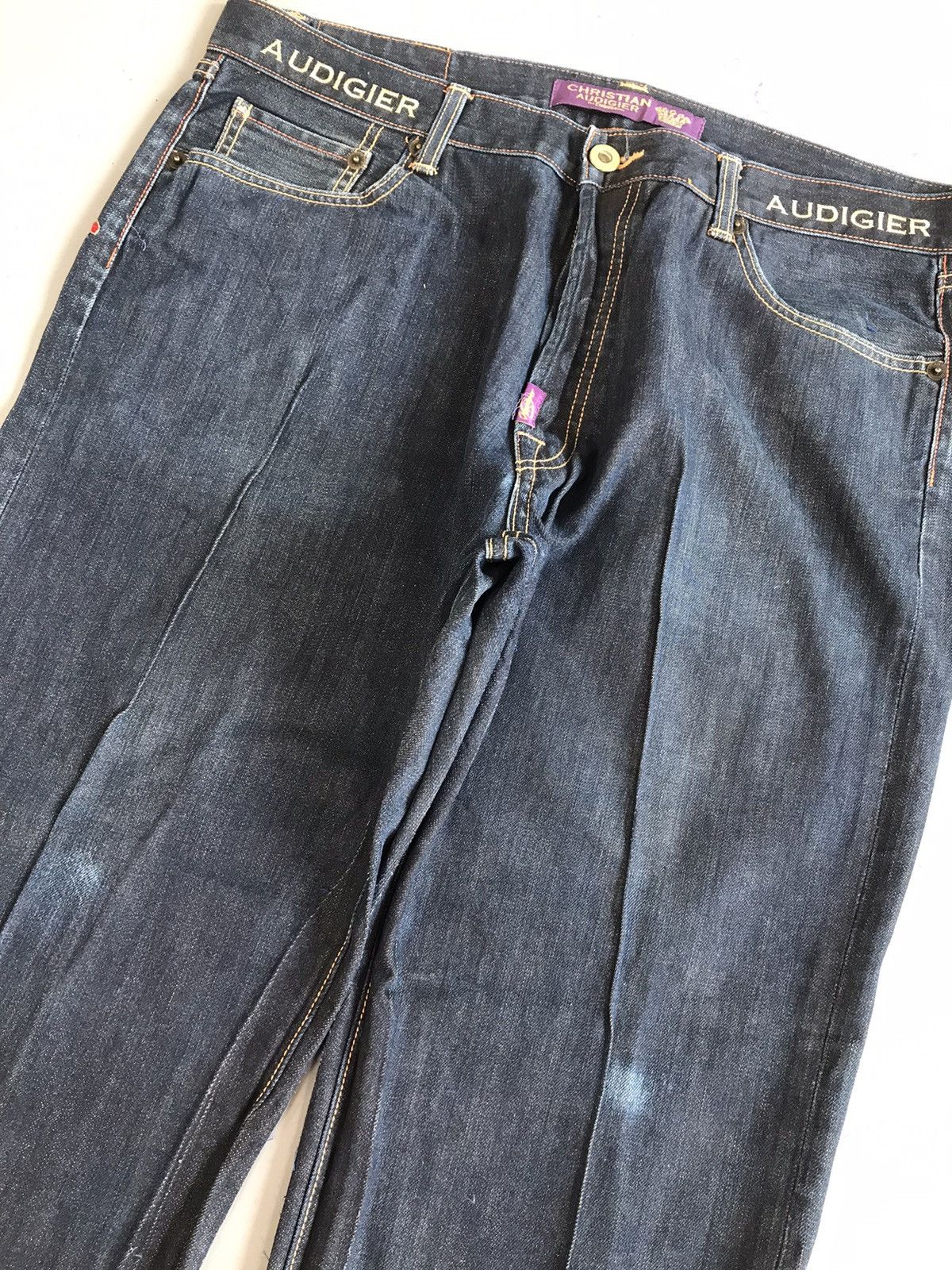 Christian Audigier × Designer × Vintage Vintage Christian Audigier Ed hardy crazy embroidered denim Size US 39 - 5 Thumbnail